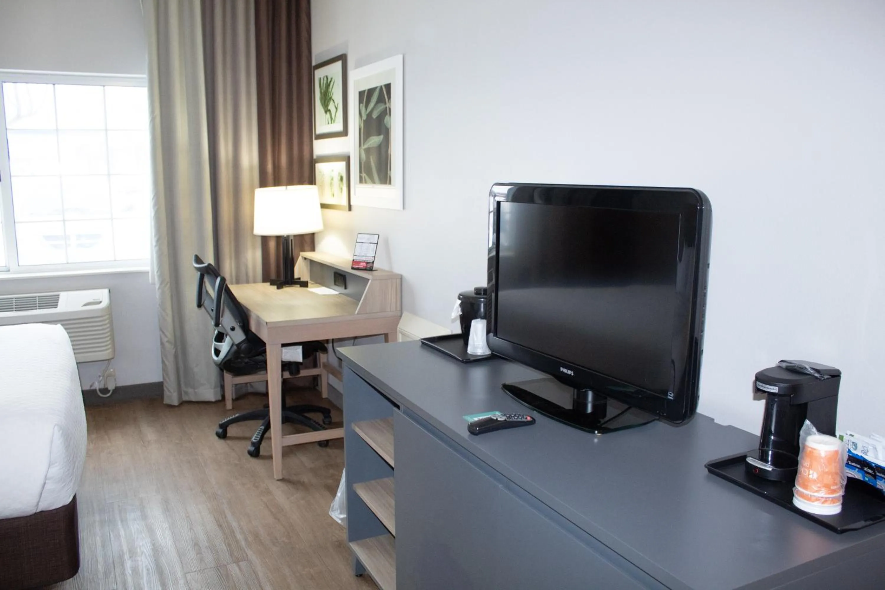 TV and multimedia in Country Inn & Suites by Radisson, Big Rapids, MI
