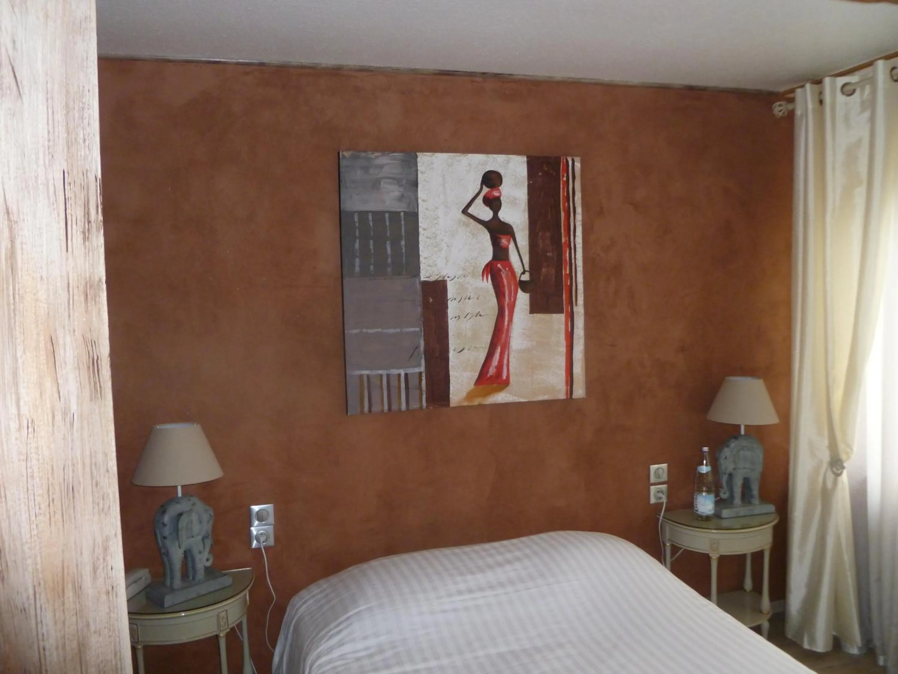 Photo of the whole room, Bed in Hotel Restaurant Les Pins logis