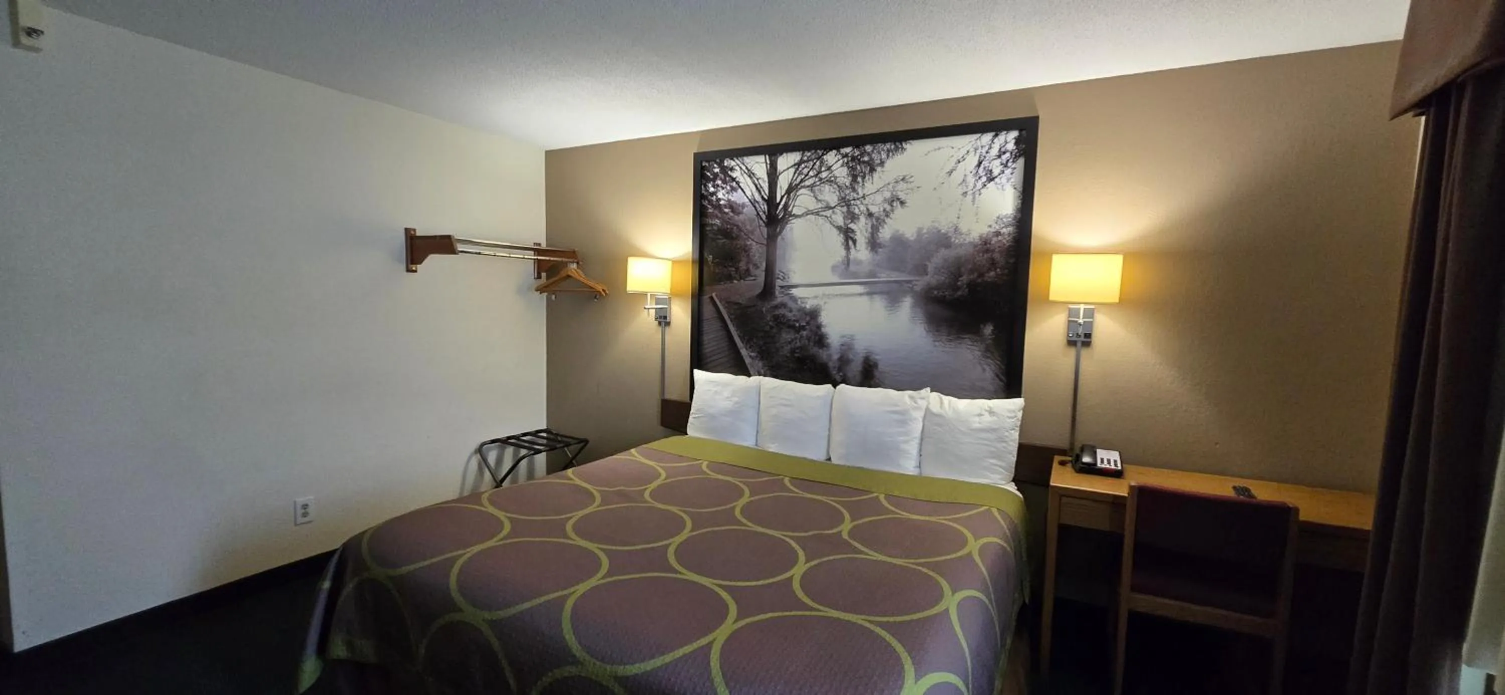 Bedroom, Bed in Super 8 by Wyndham Rogers Minnesota