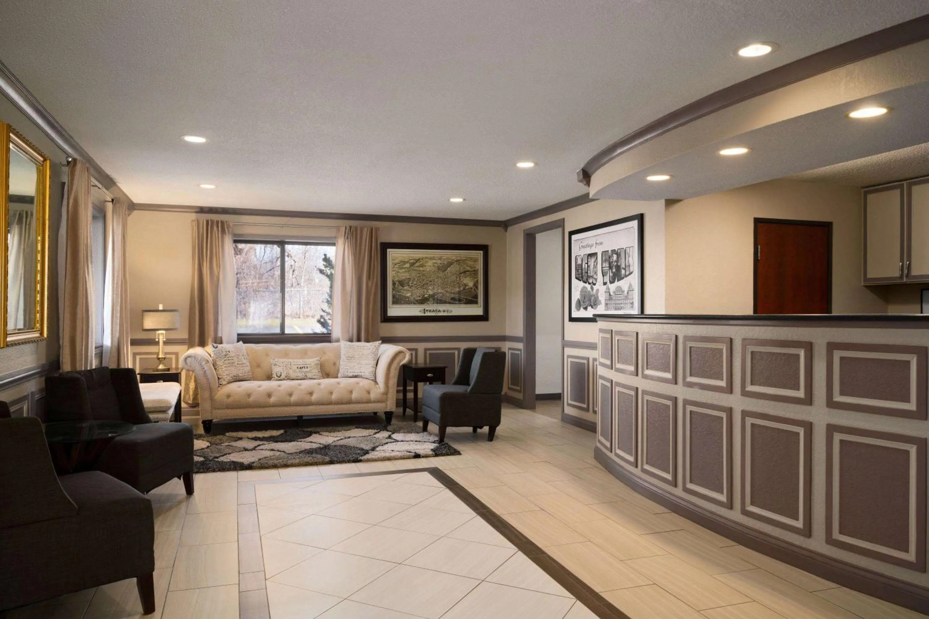Lobby or reception in Super 8 by Wyndham Ithaca