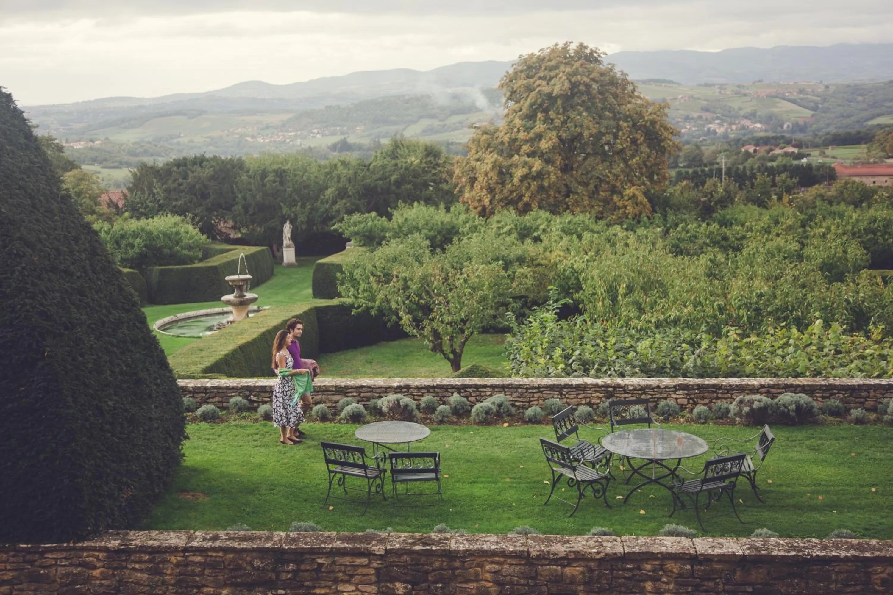 Garden in Château de Bagnols