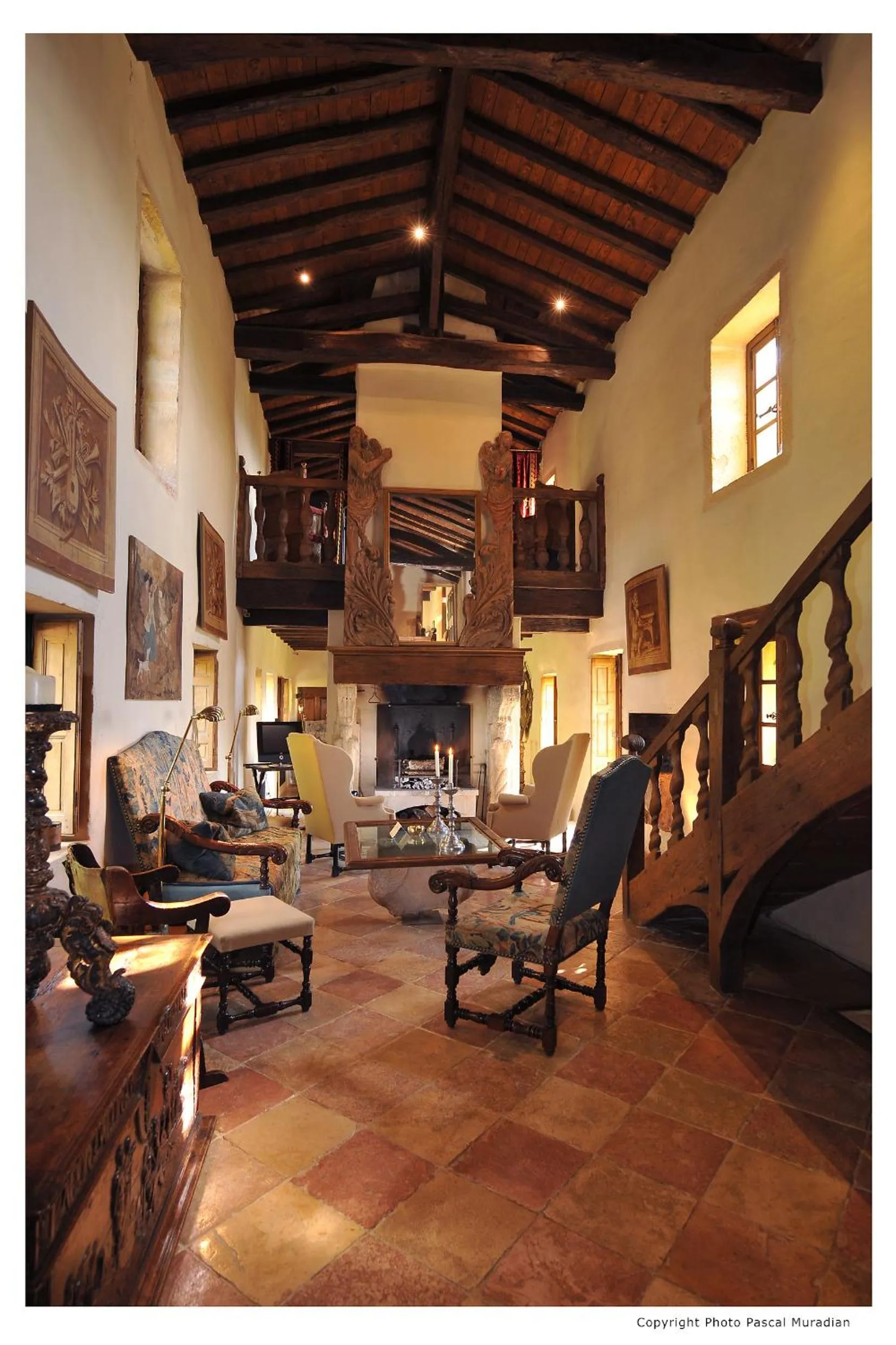 Living room in Château de Bagnols