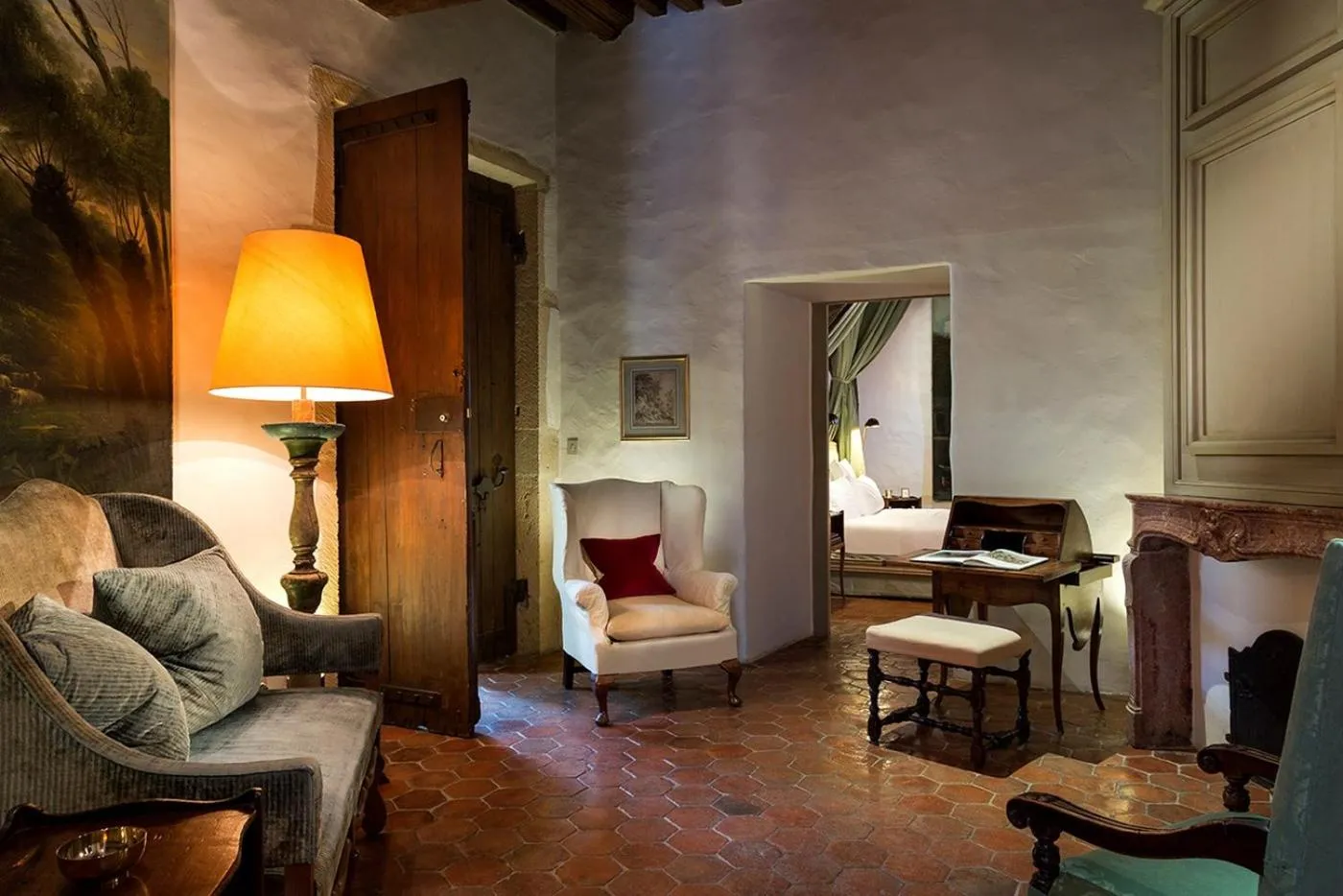 Seating area in Château de Bagnols