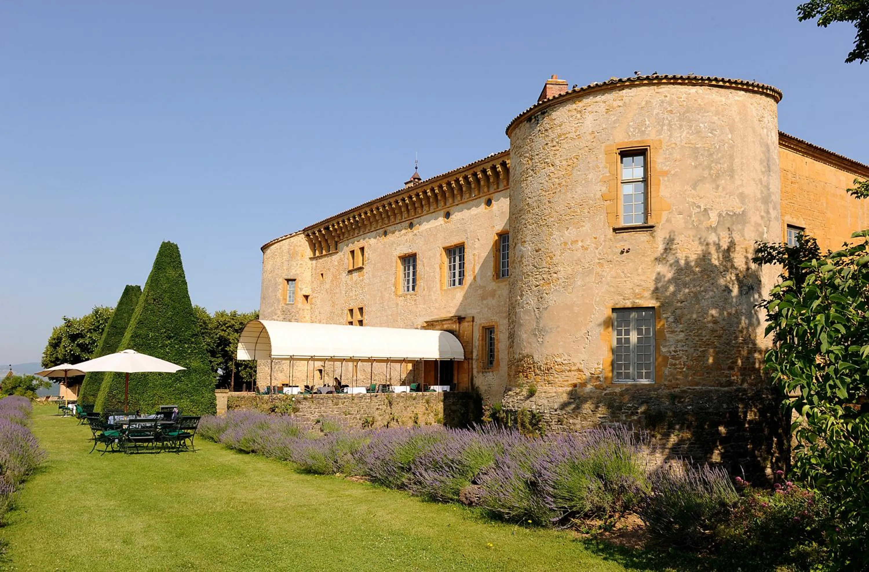 Patio in Château de Bagnols