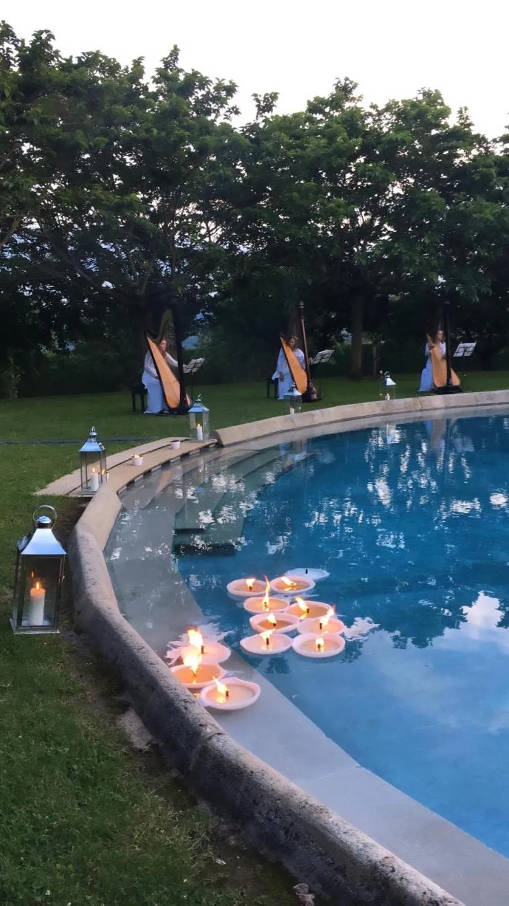 Swimming pool in Château de Bagnols