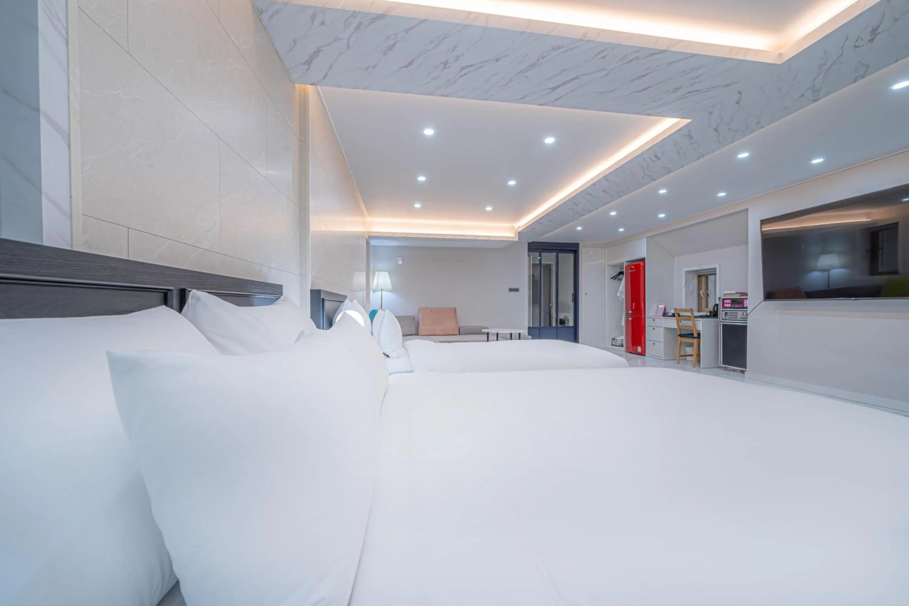 Bedroom, Bed in Gwangan Stay Hotel