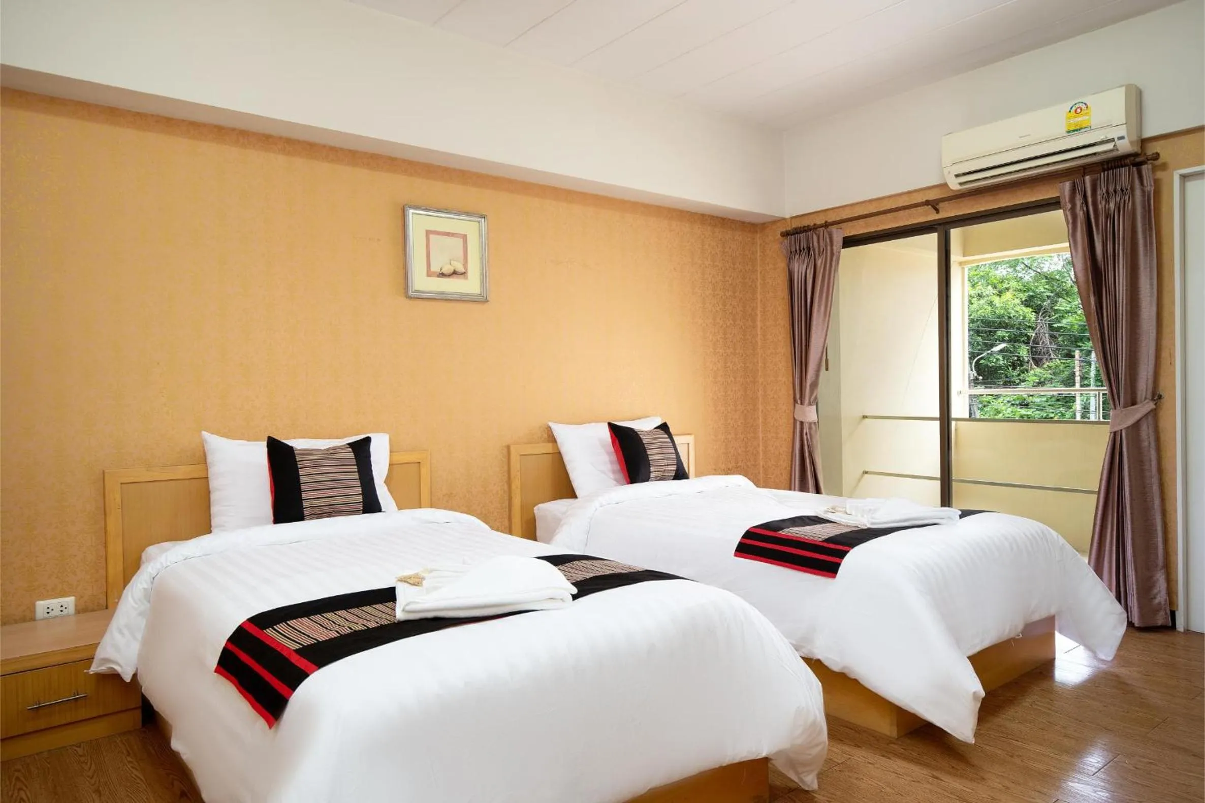 Bed in P-Park Hotel Bangkok