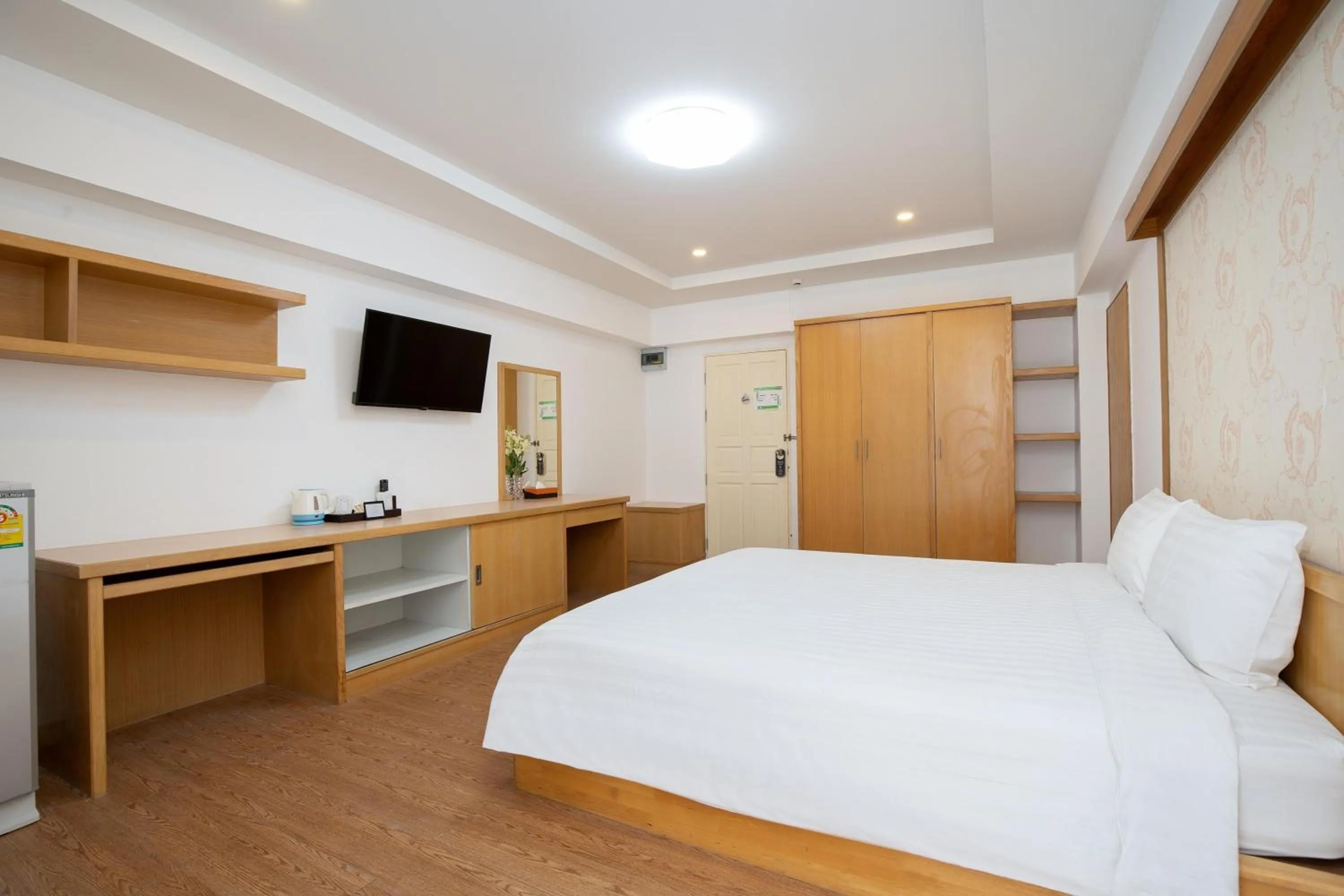 Bed in P-Park Hotel Bangkok