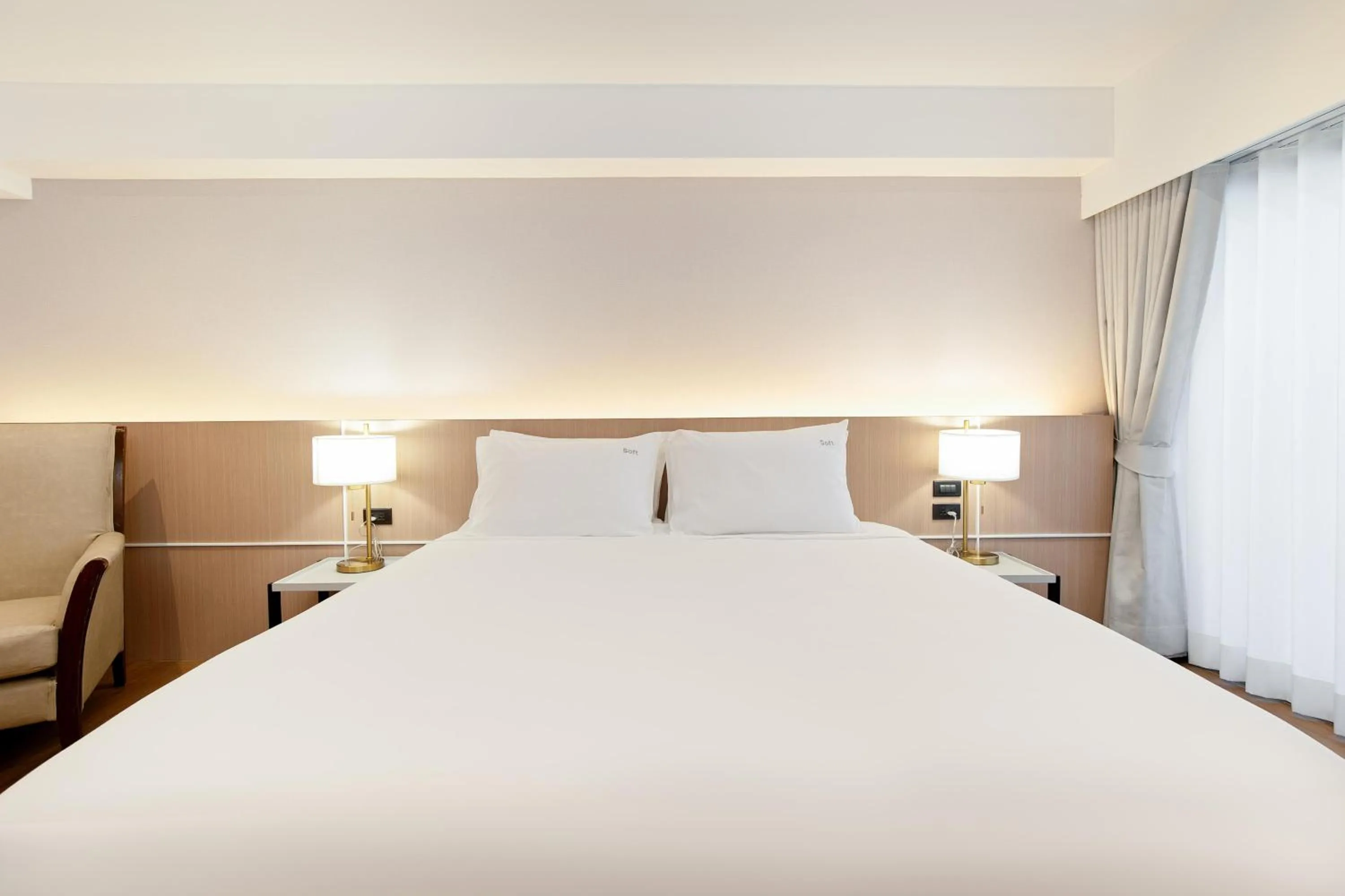 Bed in P-Park Hotel Bangkok