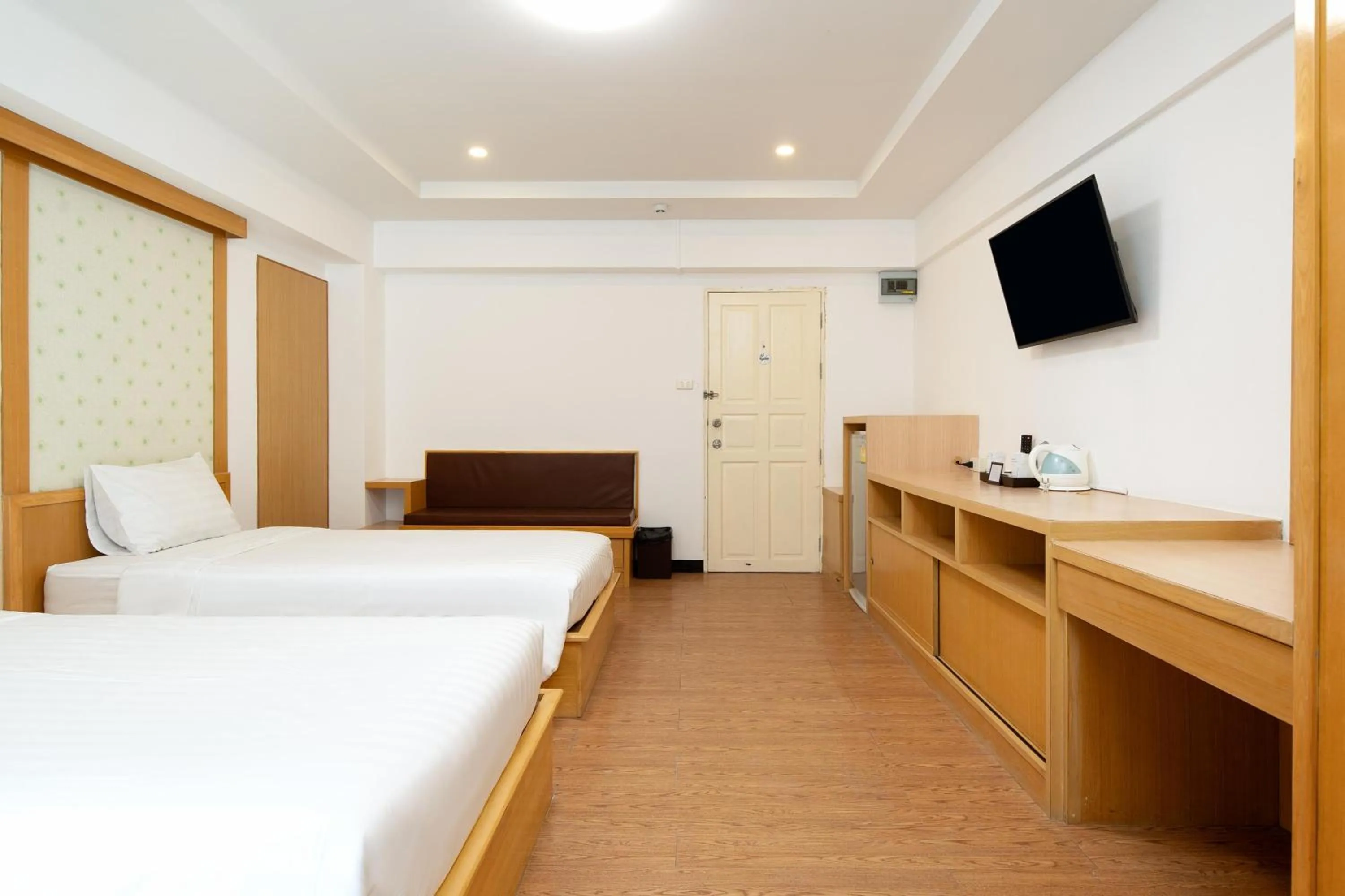 Bed in P-Park Hotel Bangkok