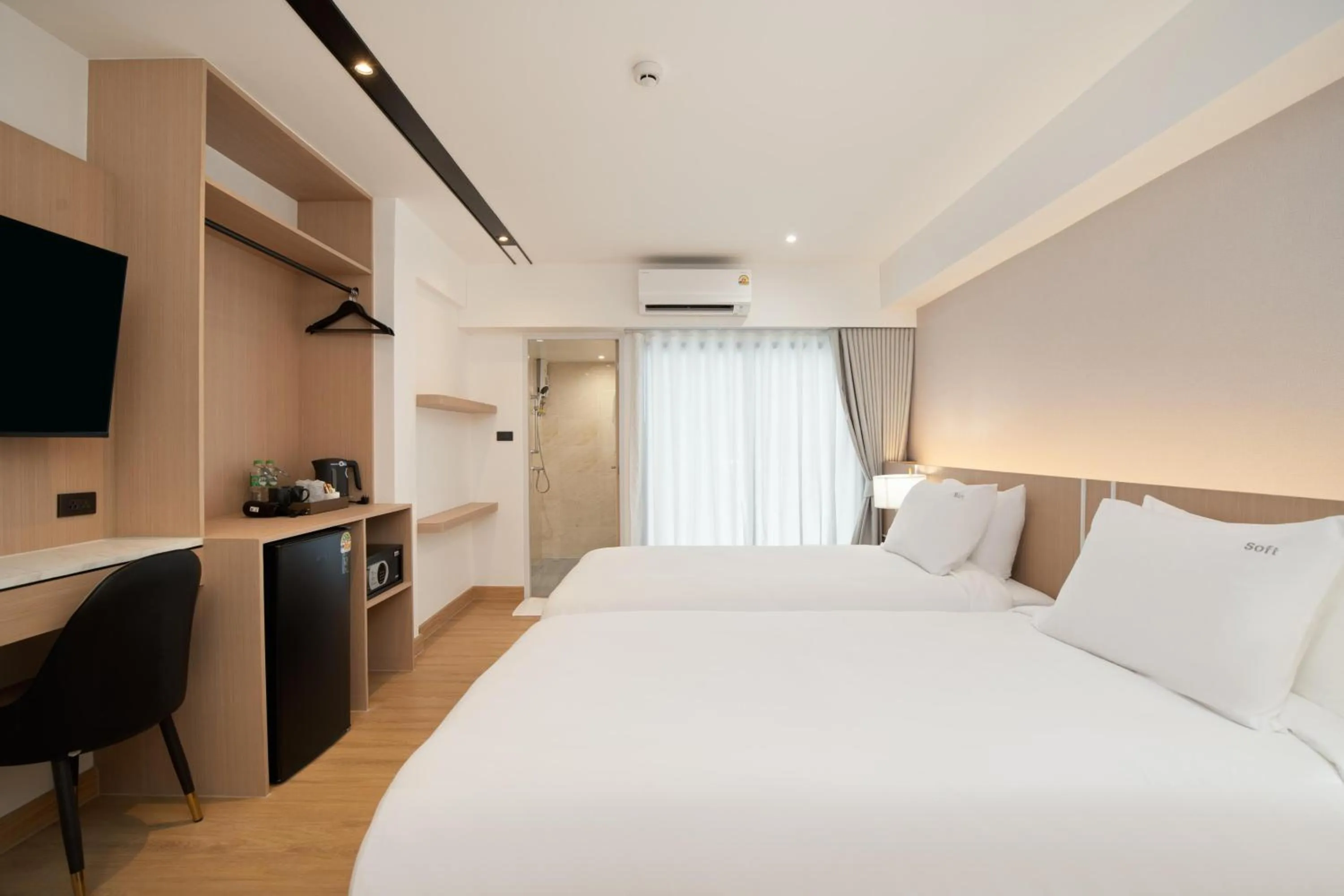 Bed in P-Park Hotel Bangkok