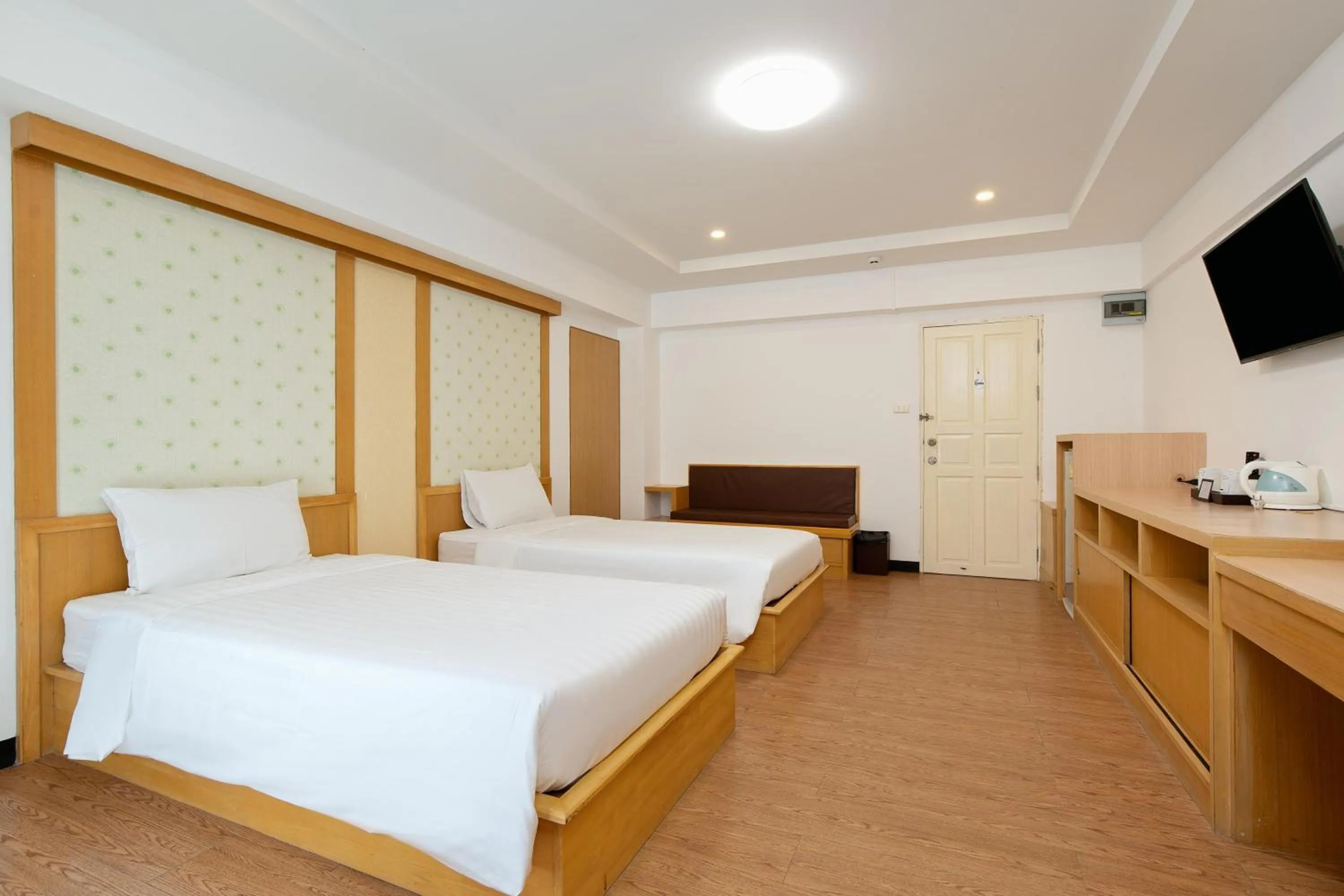 Bed in P-Park Hotel Bangkok