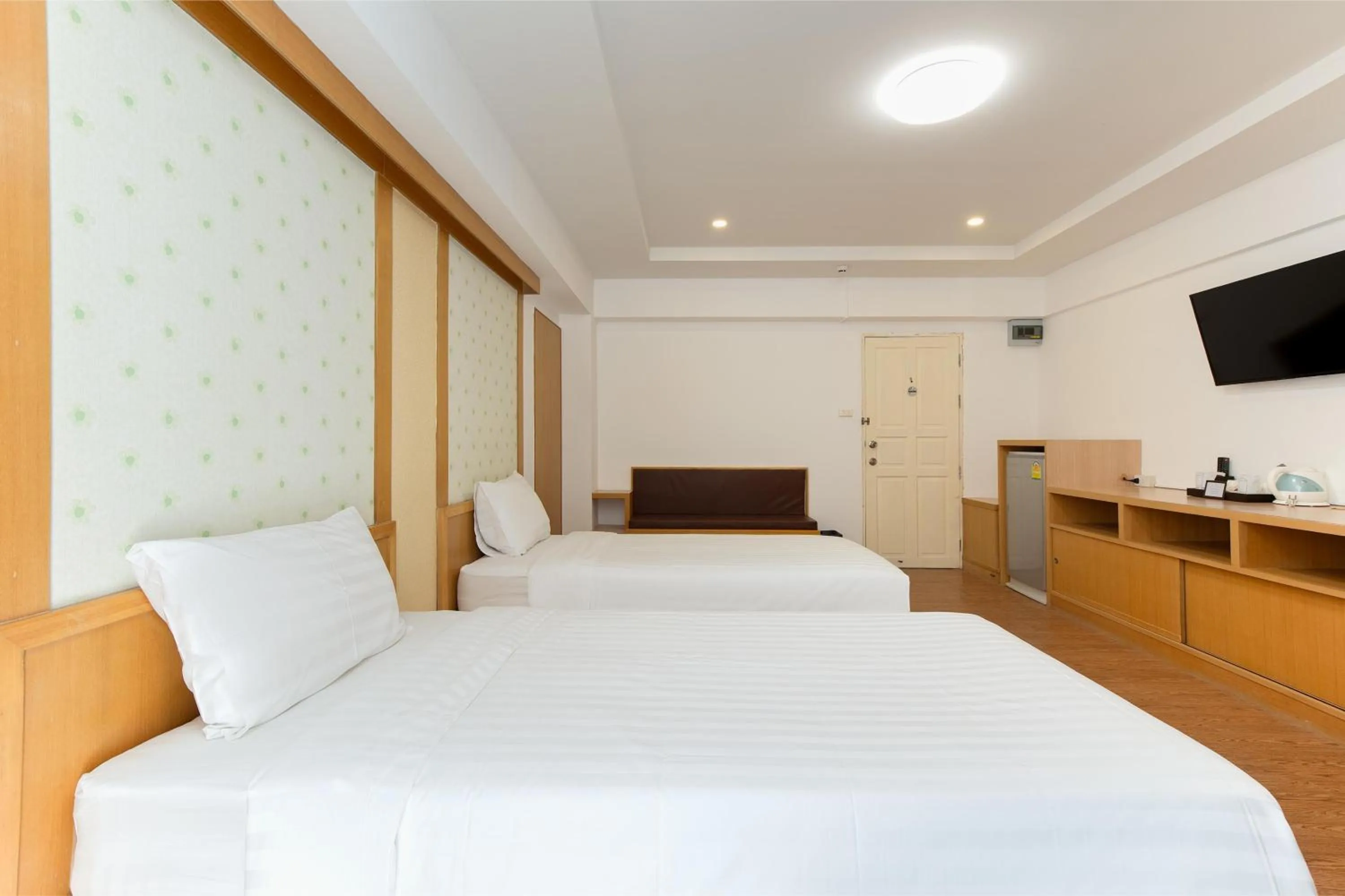 Bed in P-Park Hotel Bangkok