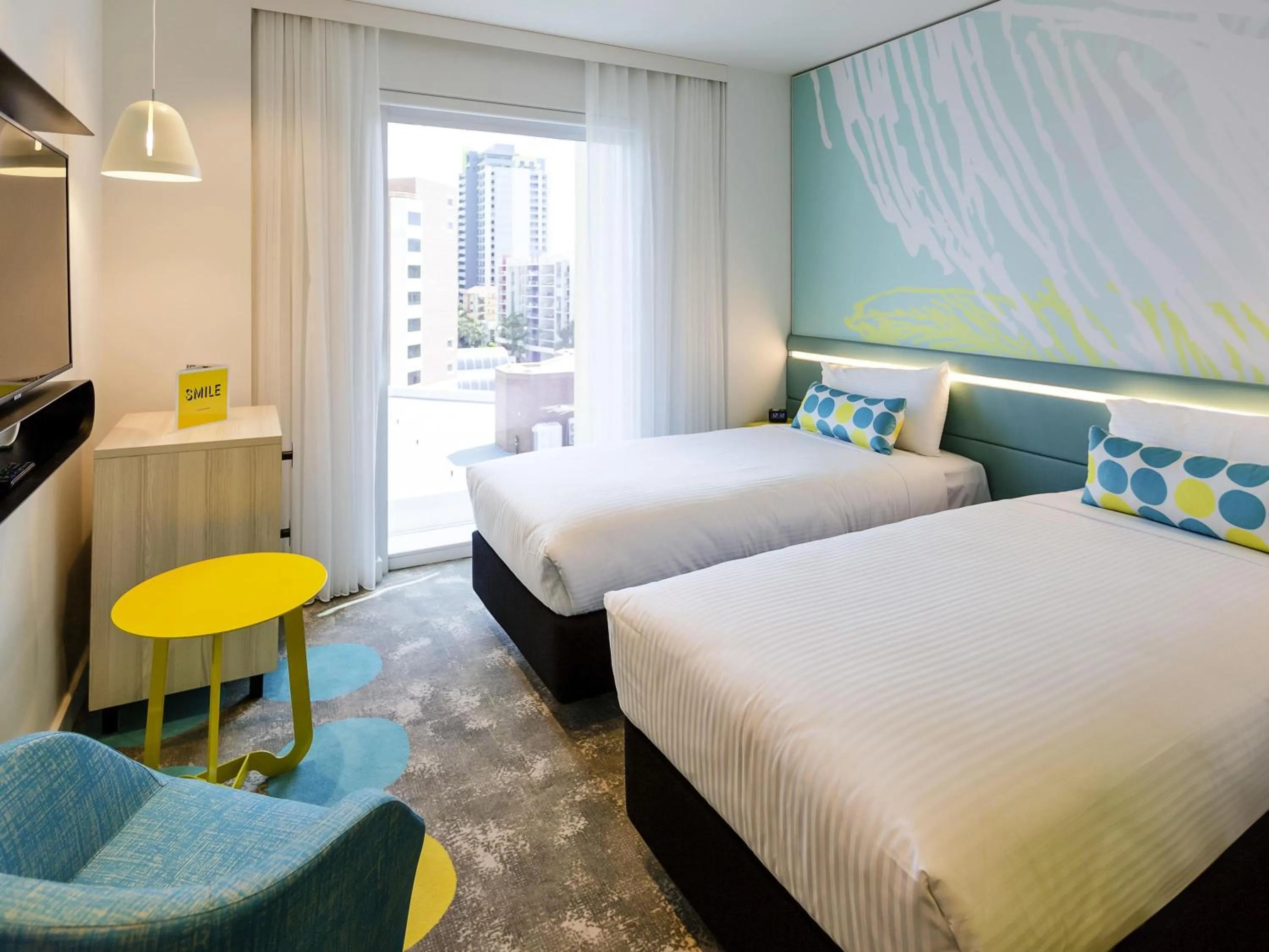 Bedroom, Bed in ibis Styles East Perth