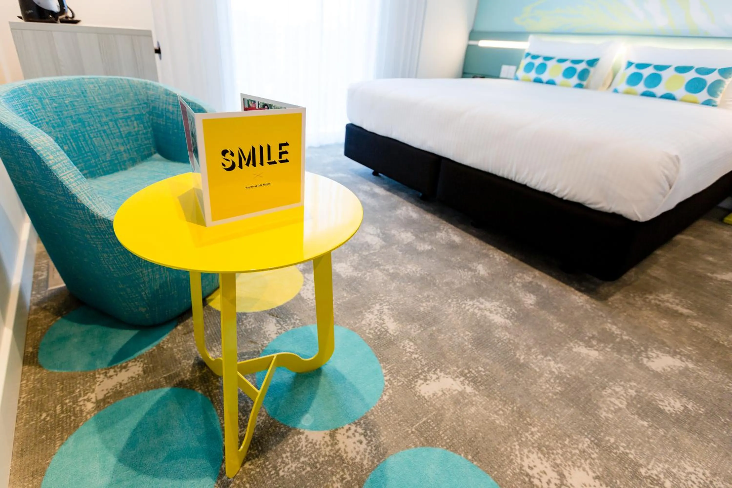 Bedroom, Bed in ibis Styles East Perth