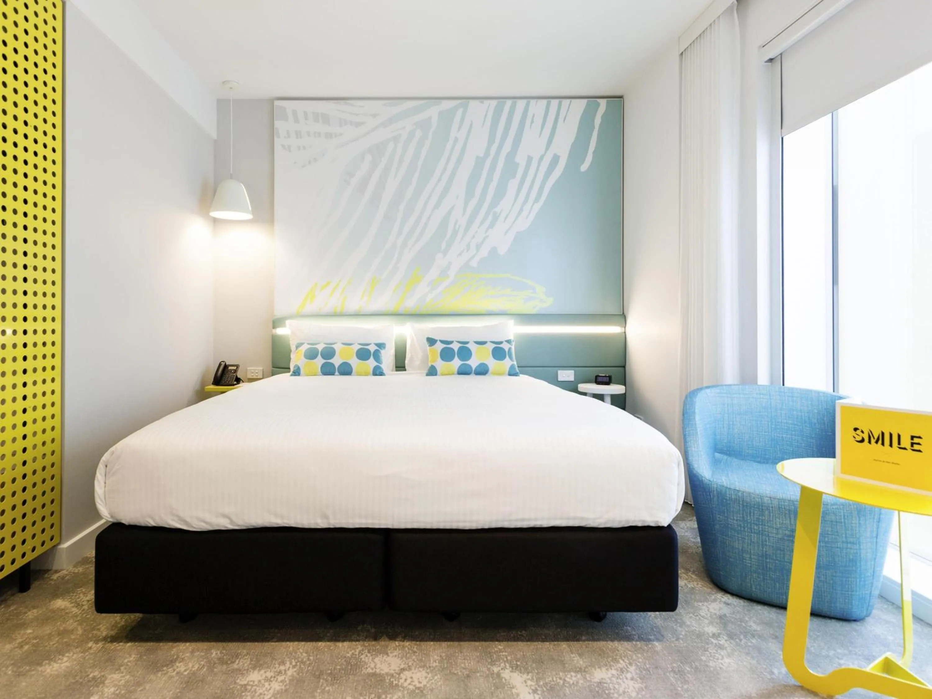 Bedroom, Bed in ibis Styles East Perth