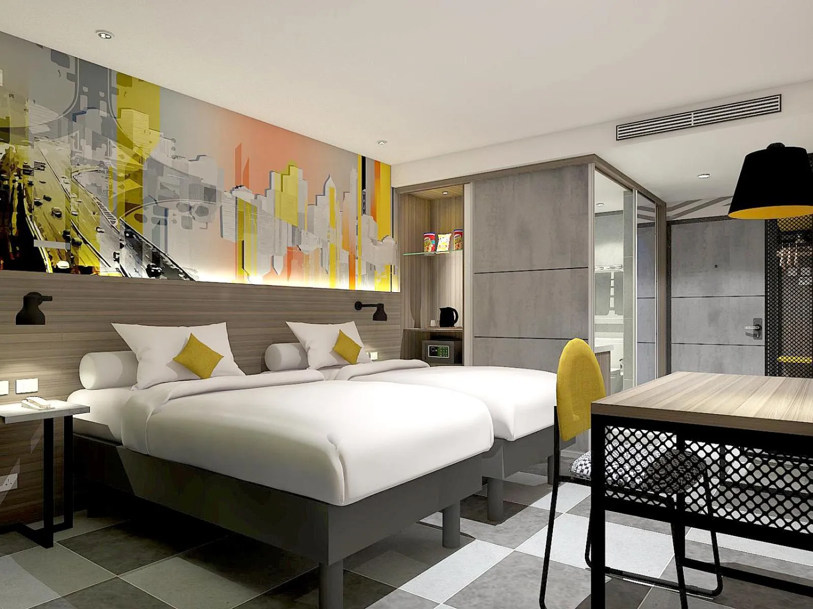 Bed in ibis Styles Bekasi Jatibening