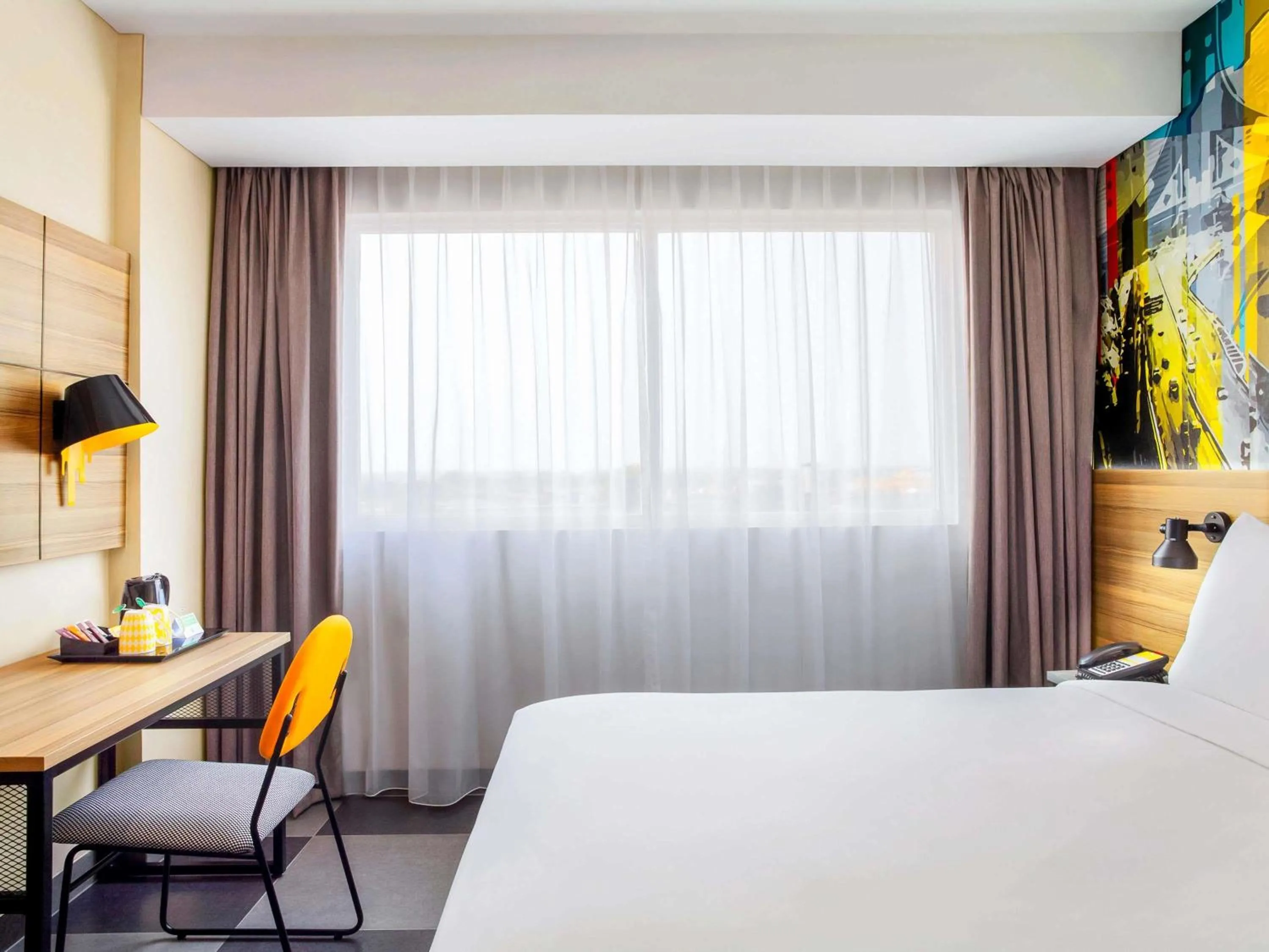 Bedroom, Bed in ibis Styles Bekasi Jatibening
