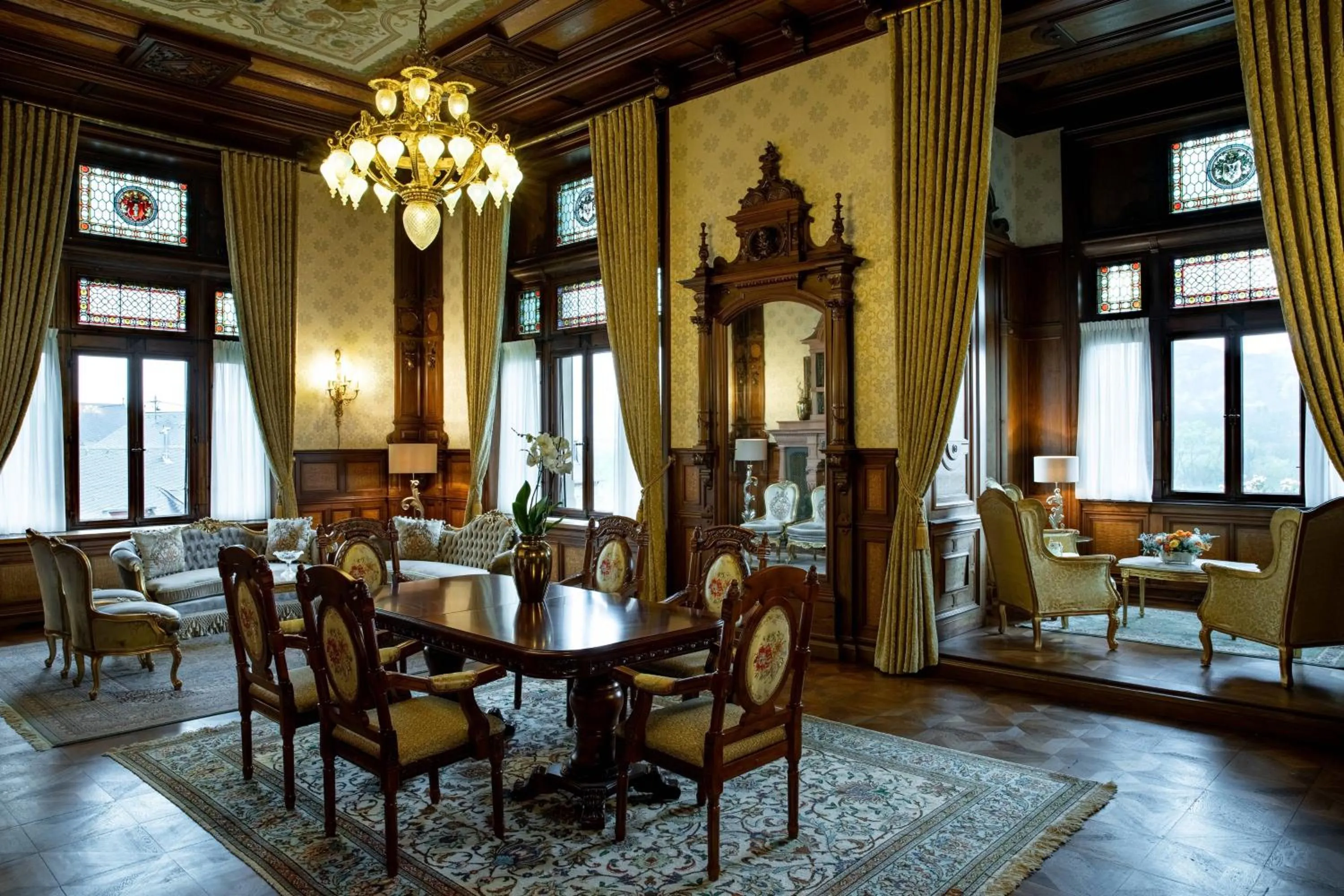 Living room in Schloss Lieser, Autograph Collection