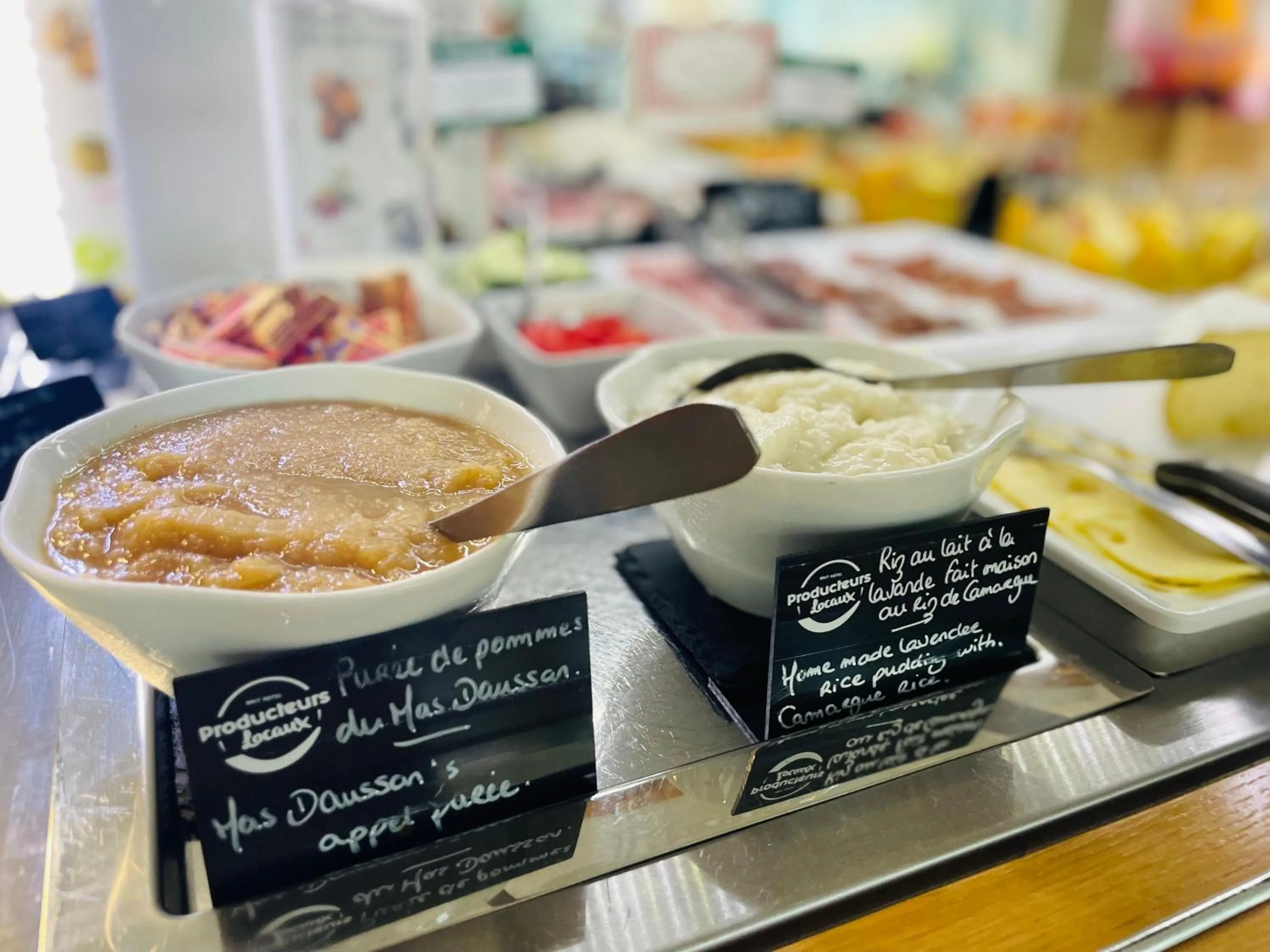 Buffet breakfast in Brit Hotel Acacias