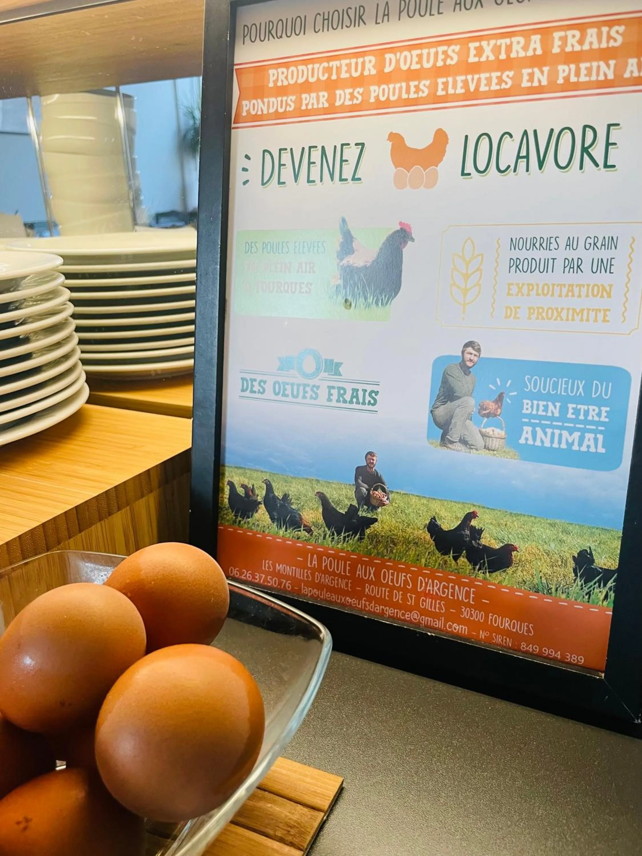 Buffet breakfast in Brit Hotel Acacias