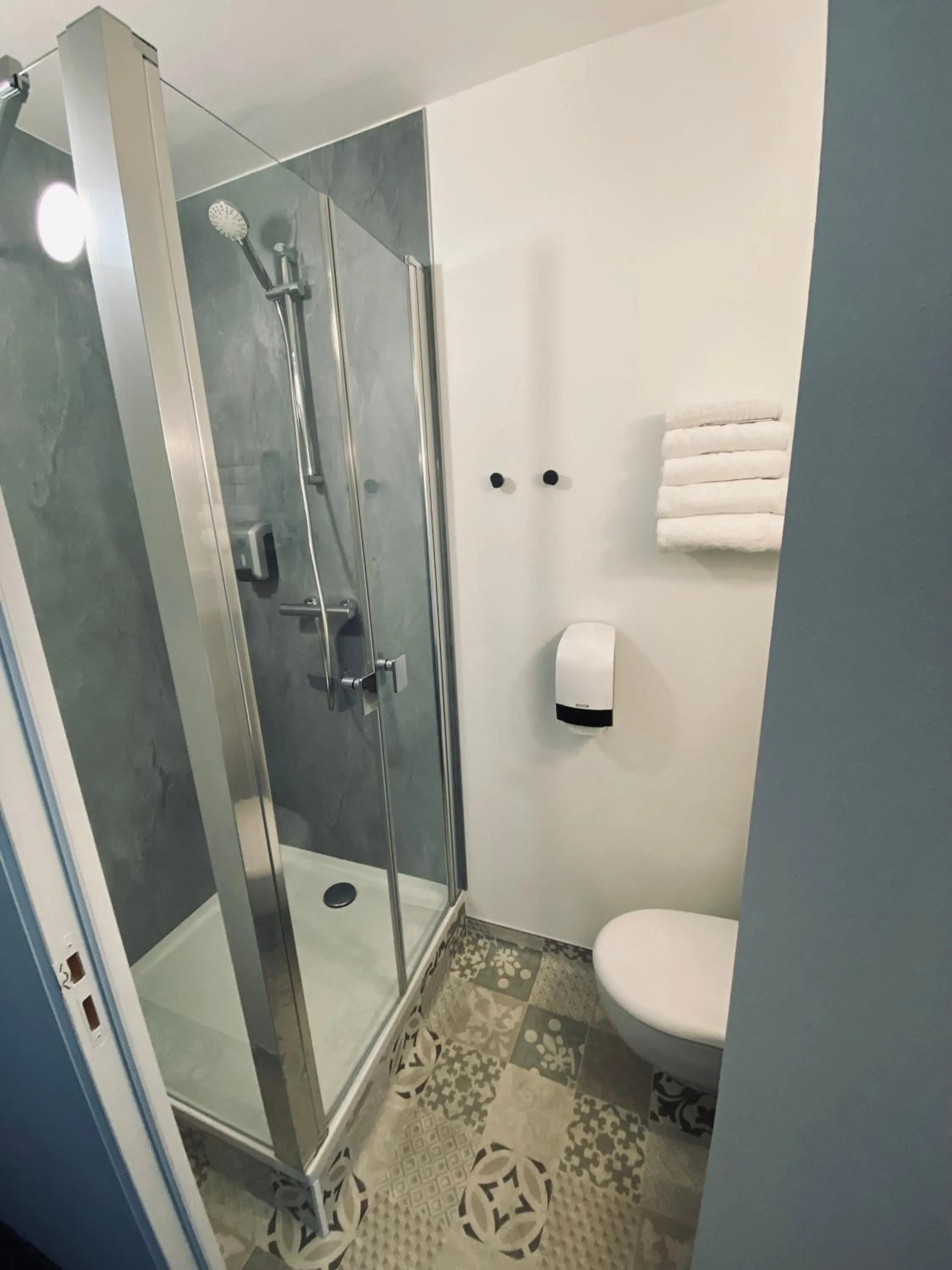 Shower in Hotel du Louvre