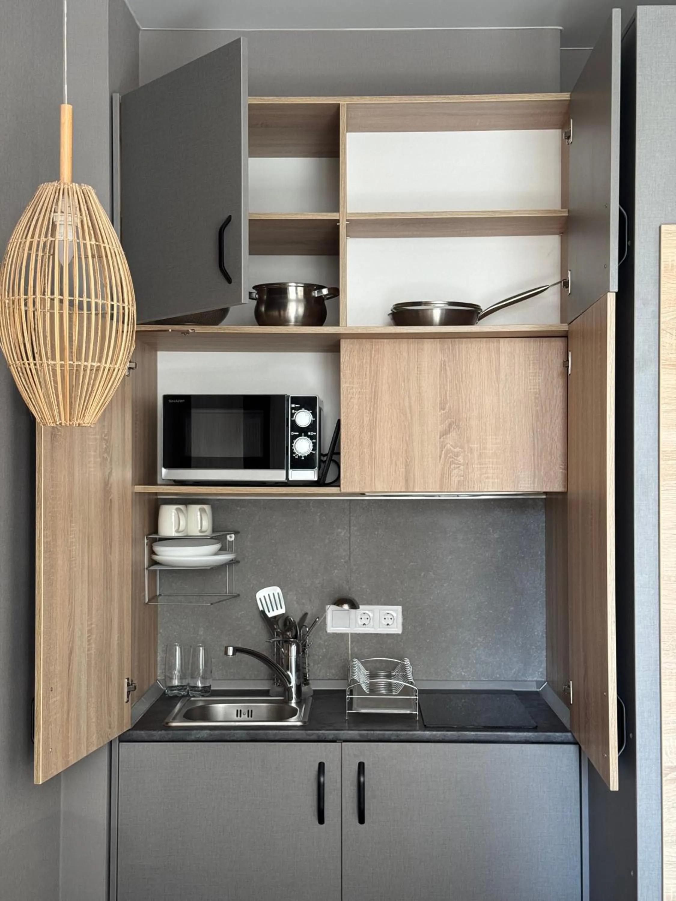 Kitchen or kitchenette in Mykonos Hotel Apart - Maestro