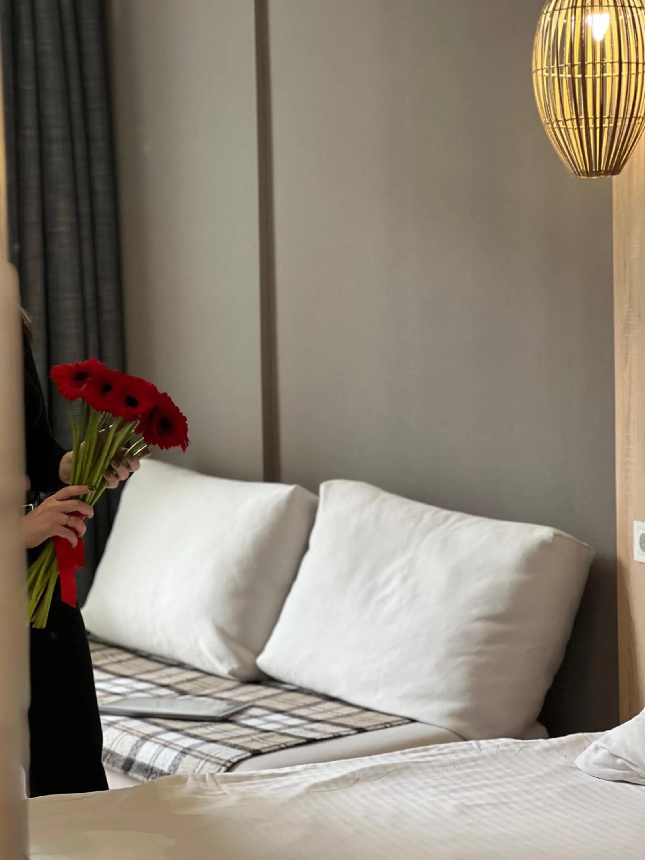 Bed in Mykonos Hotel Apart - Maestro