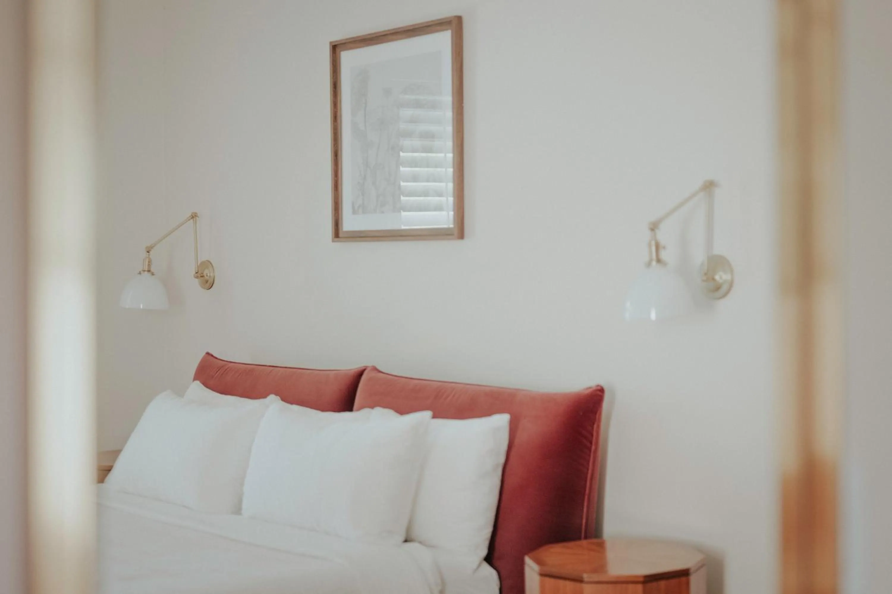 Decorative detail, Bed in The Rochester Hotel