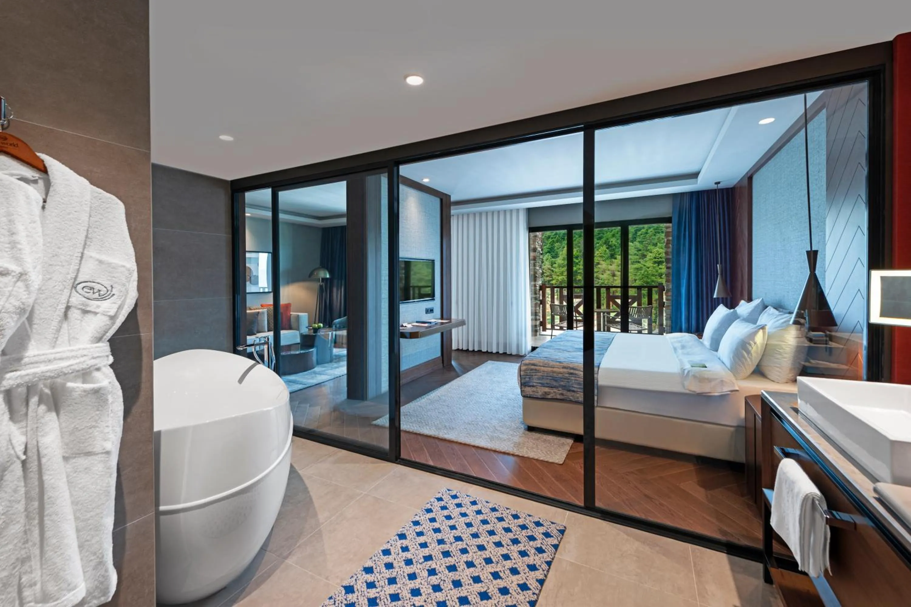 Bathroom, Bed in Elite World Grand Sapanca