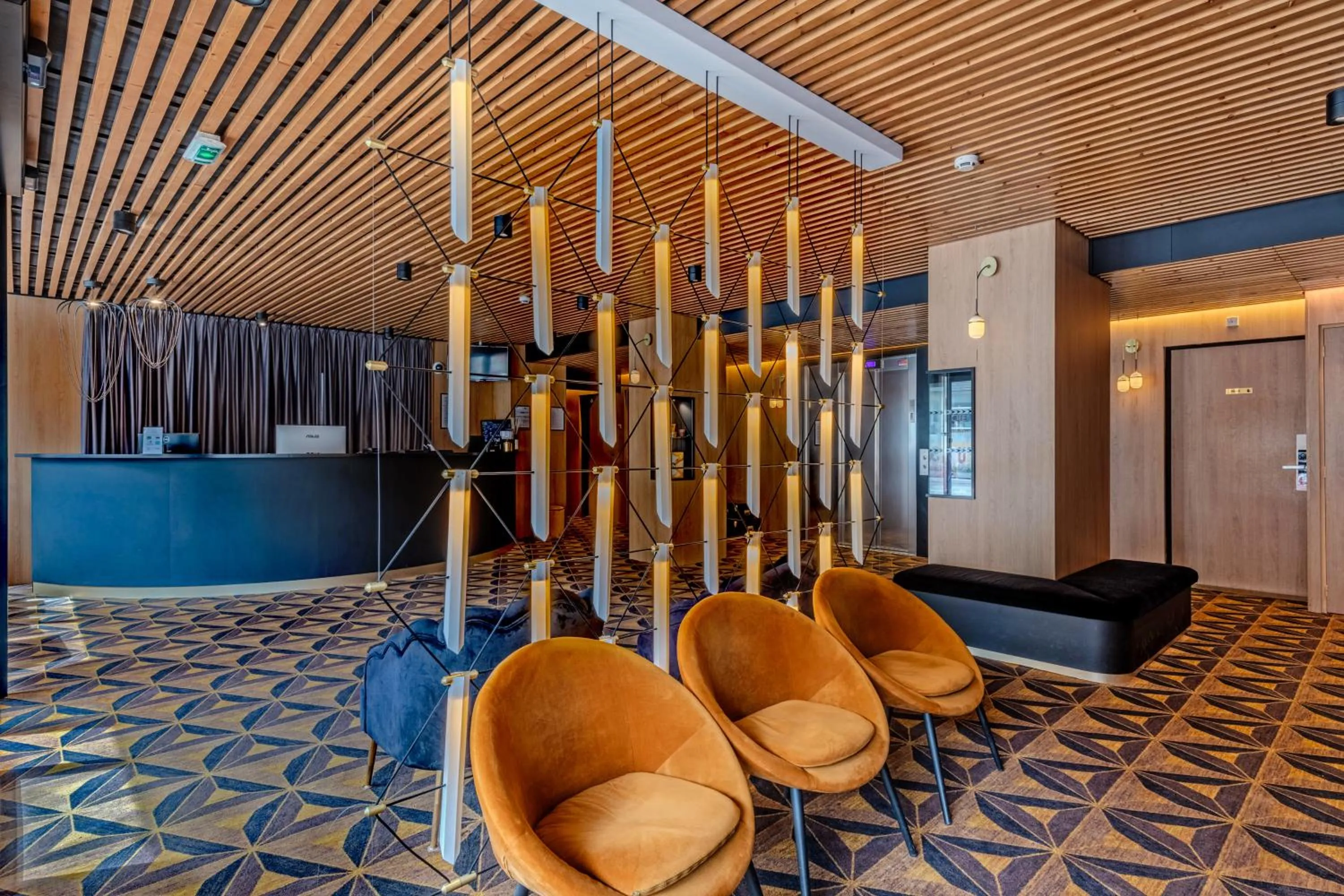 Lobby or reception in Logis Hotel Center