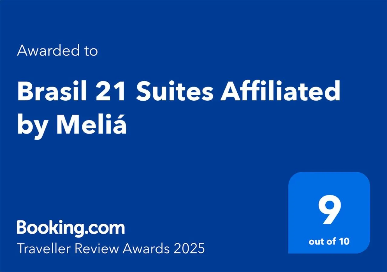 Certificate/Award in Brasil 21 Suites Affiliated by Meliá