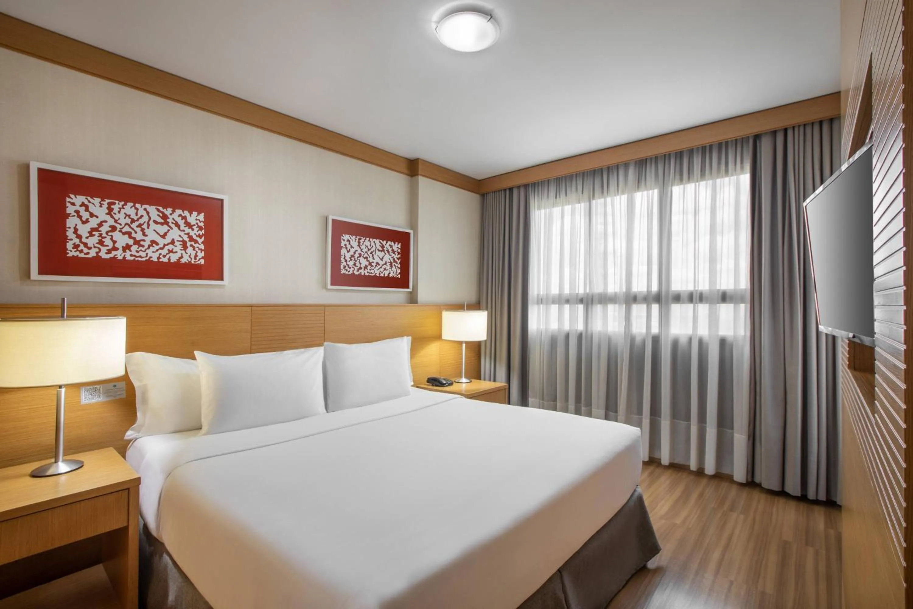 Bed in Hotel Brasil 21 Convention Affiliated by Meliá