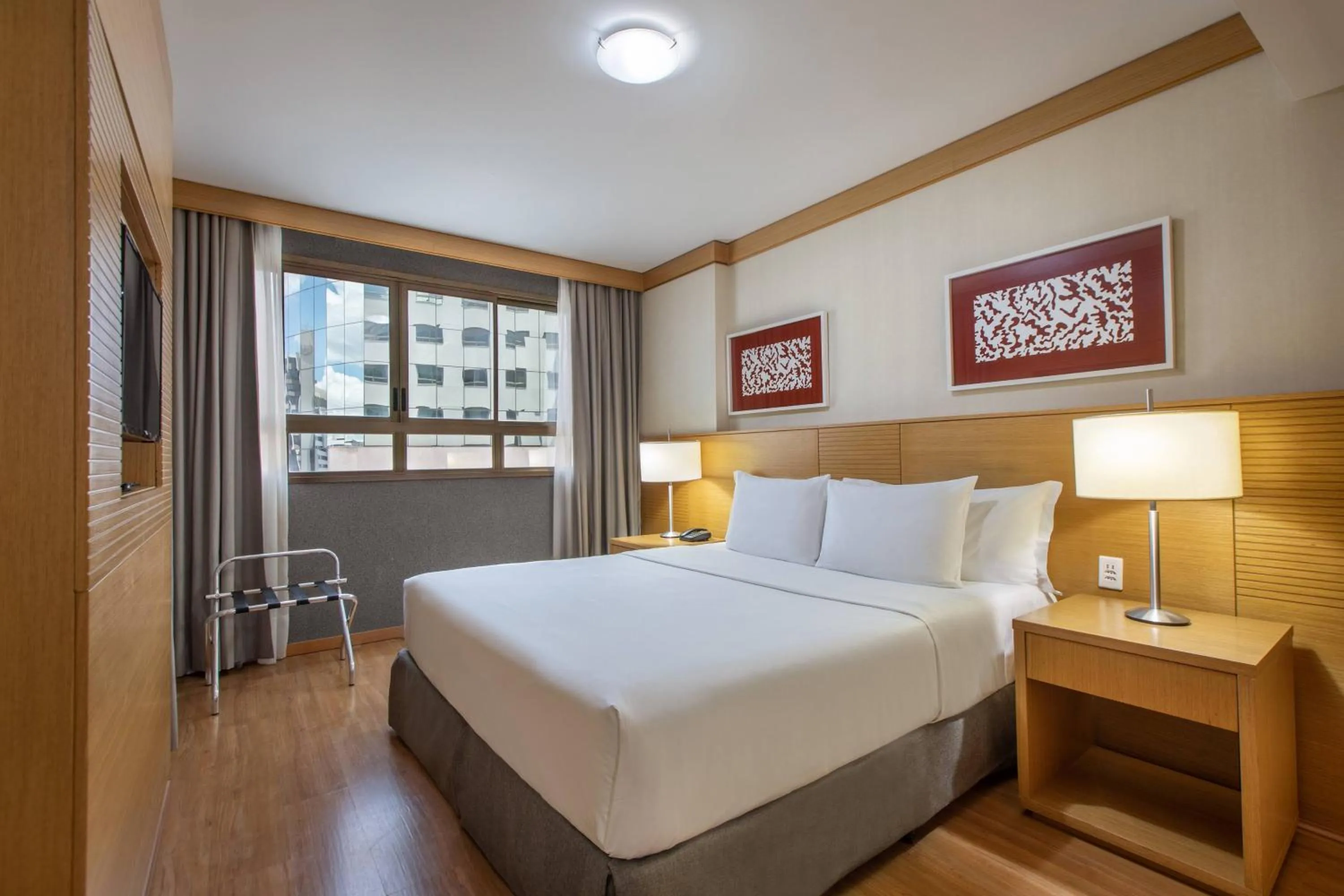 Bed in Hotel Brasil 21 Convention Affiliated by Meliá