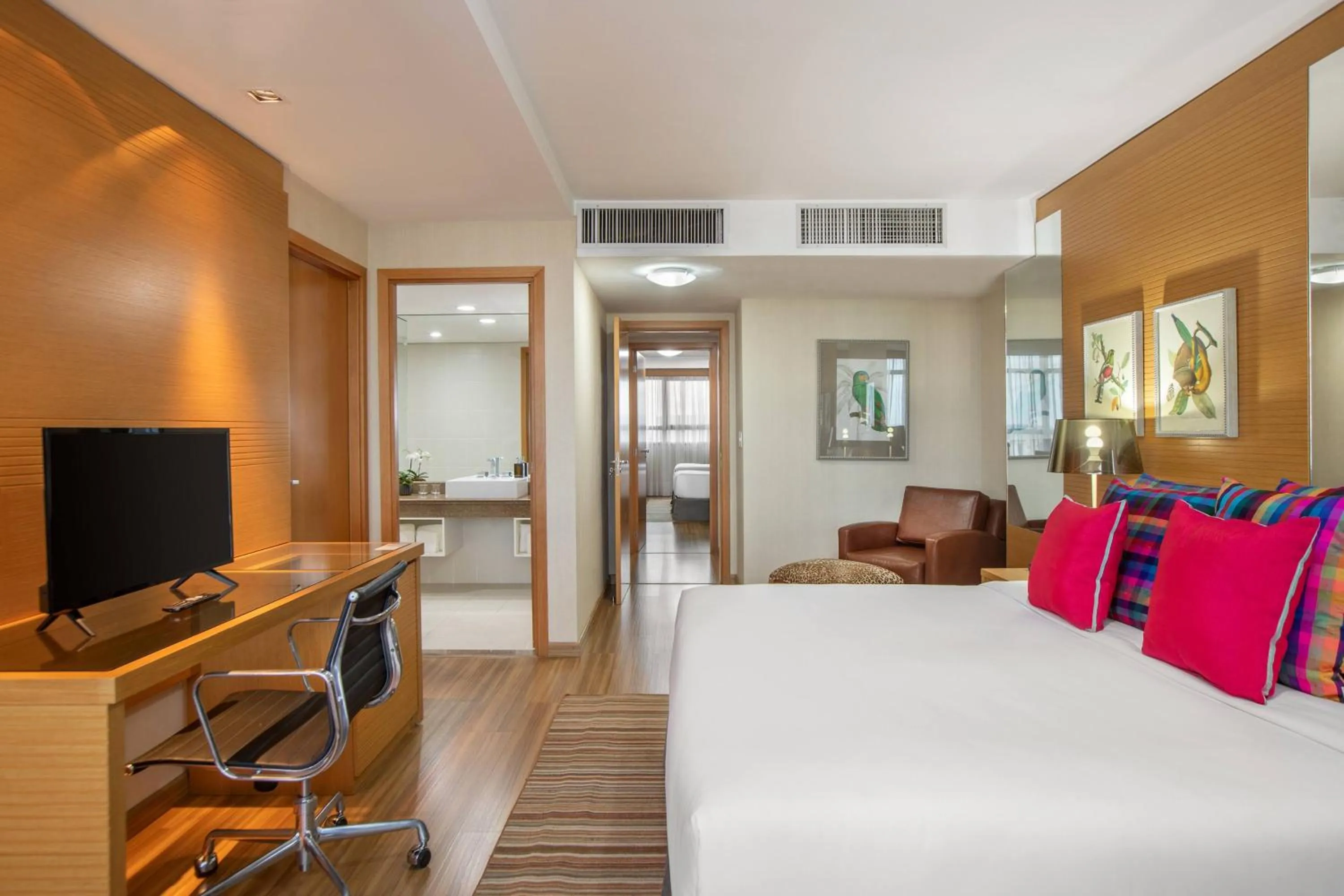 Bed in Hotel Brasil 21 Convention Affiliated by Meliá