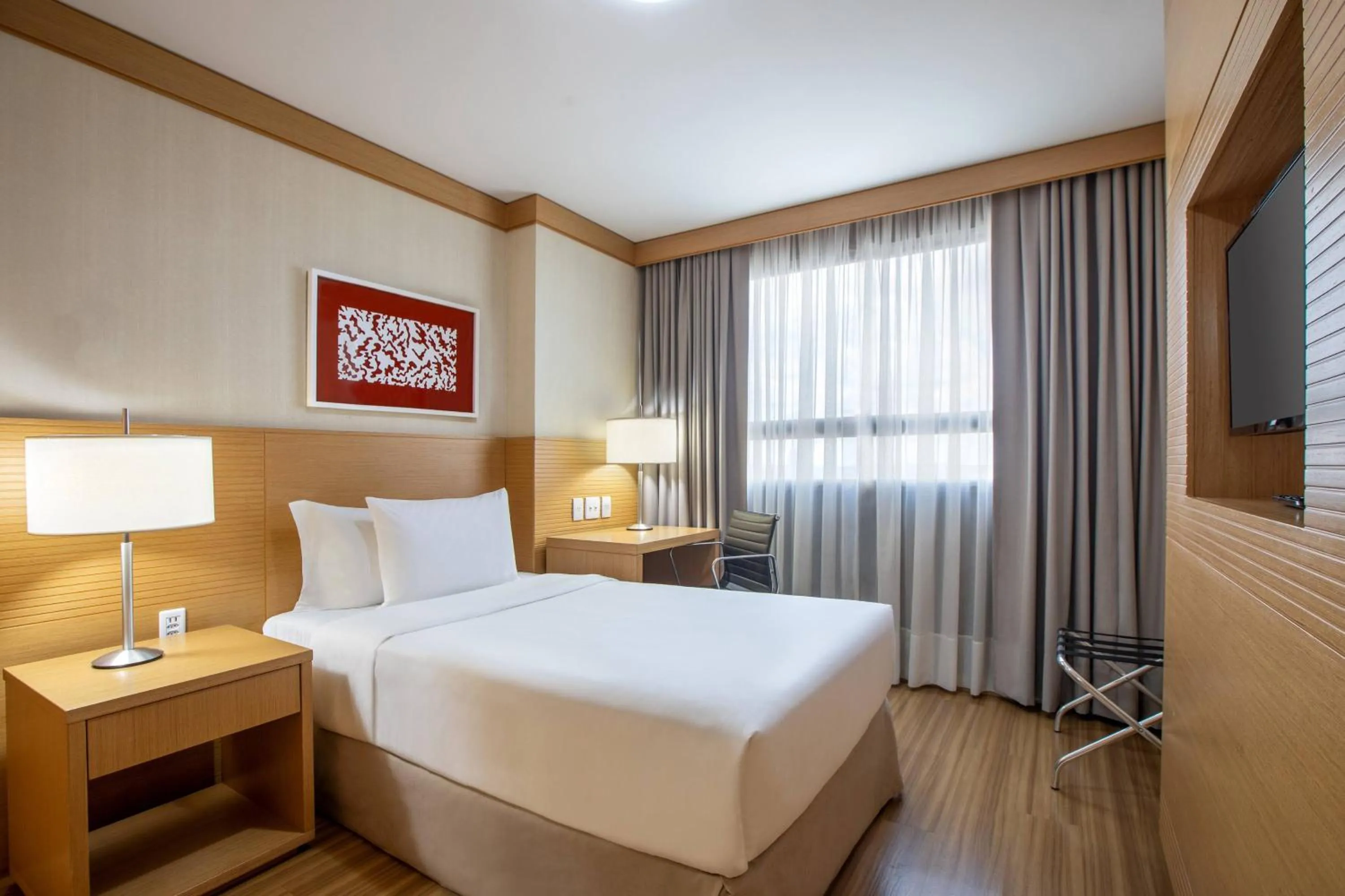 Bed in Hotel Brasil 21 Convention Affiliated by Meliá