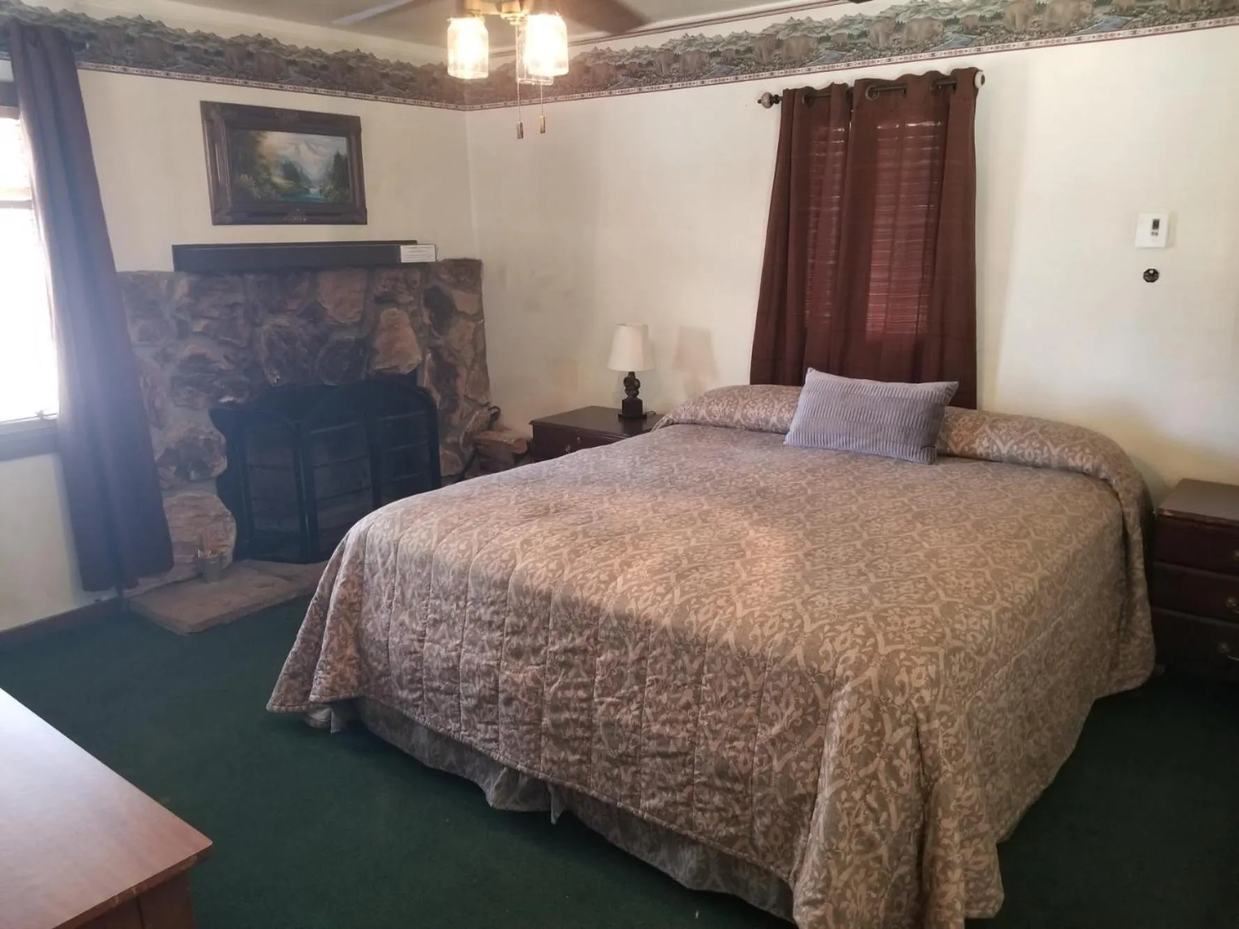 Bed in Timberline Lodge