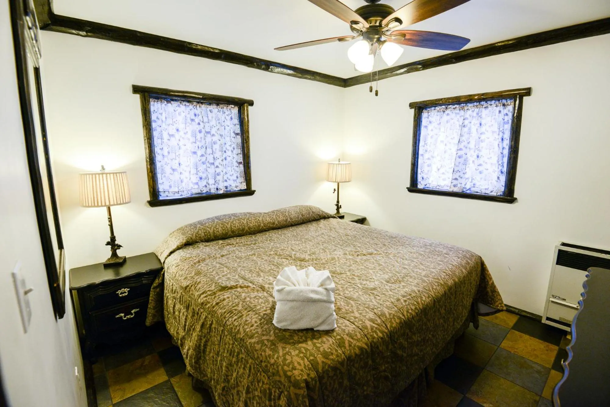 Bed in Timberline Lodge