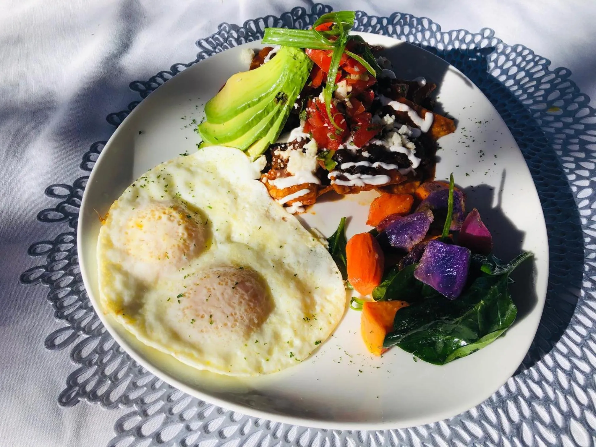 American breakfast in Casa Sedona Inn