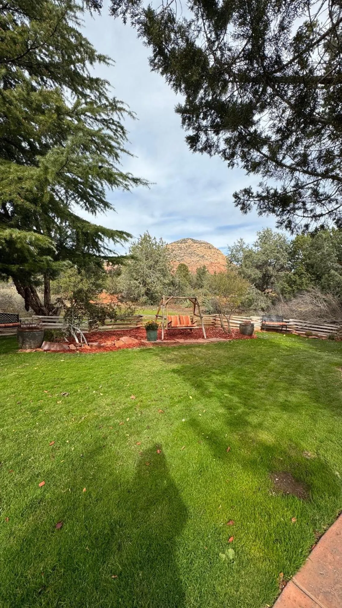 Garden view in Casa Sedona Inn