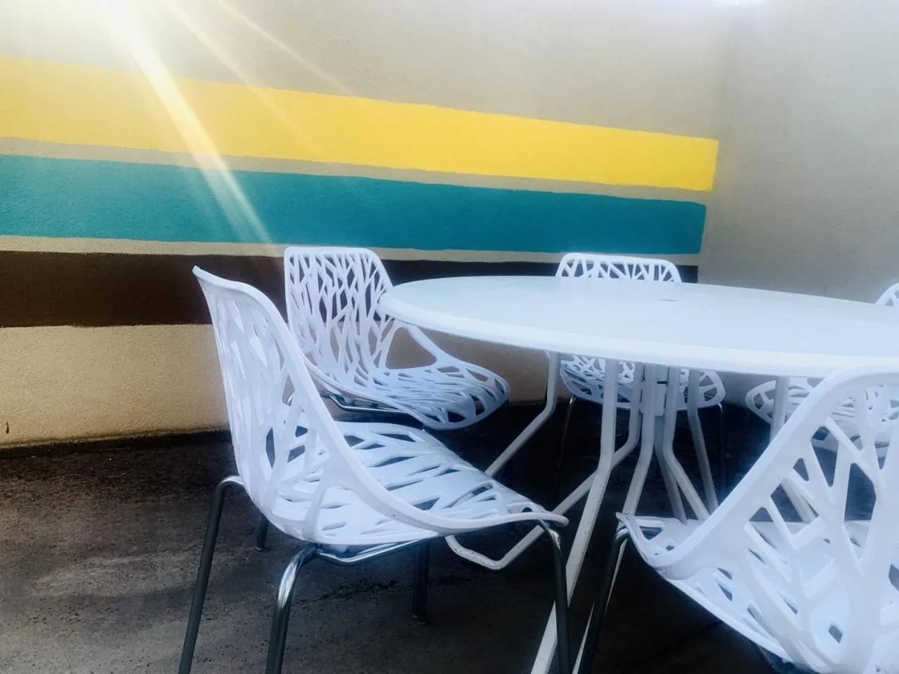 Patio in Dragonfly Motor Lodge