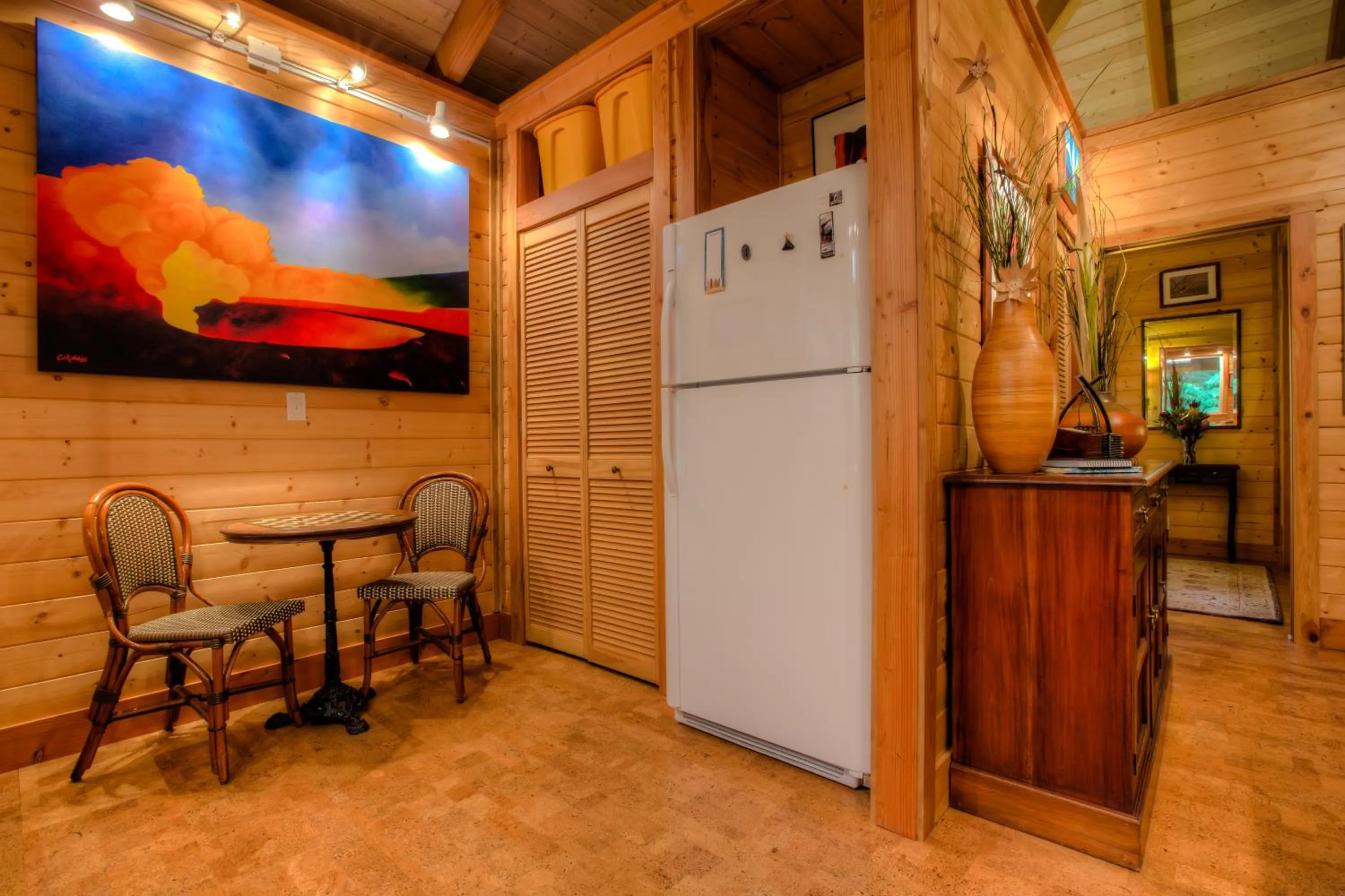 Food and drinks in Volcano Mist Cottage