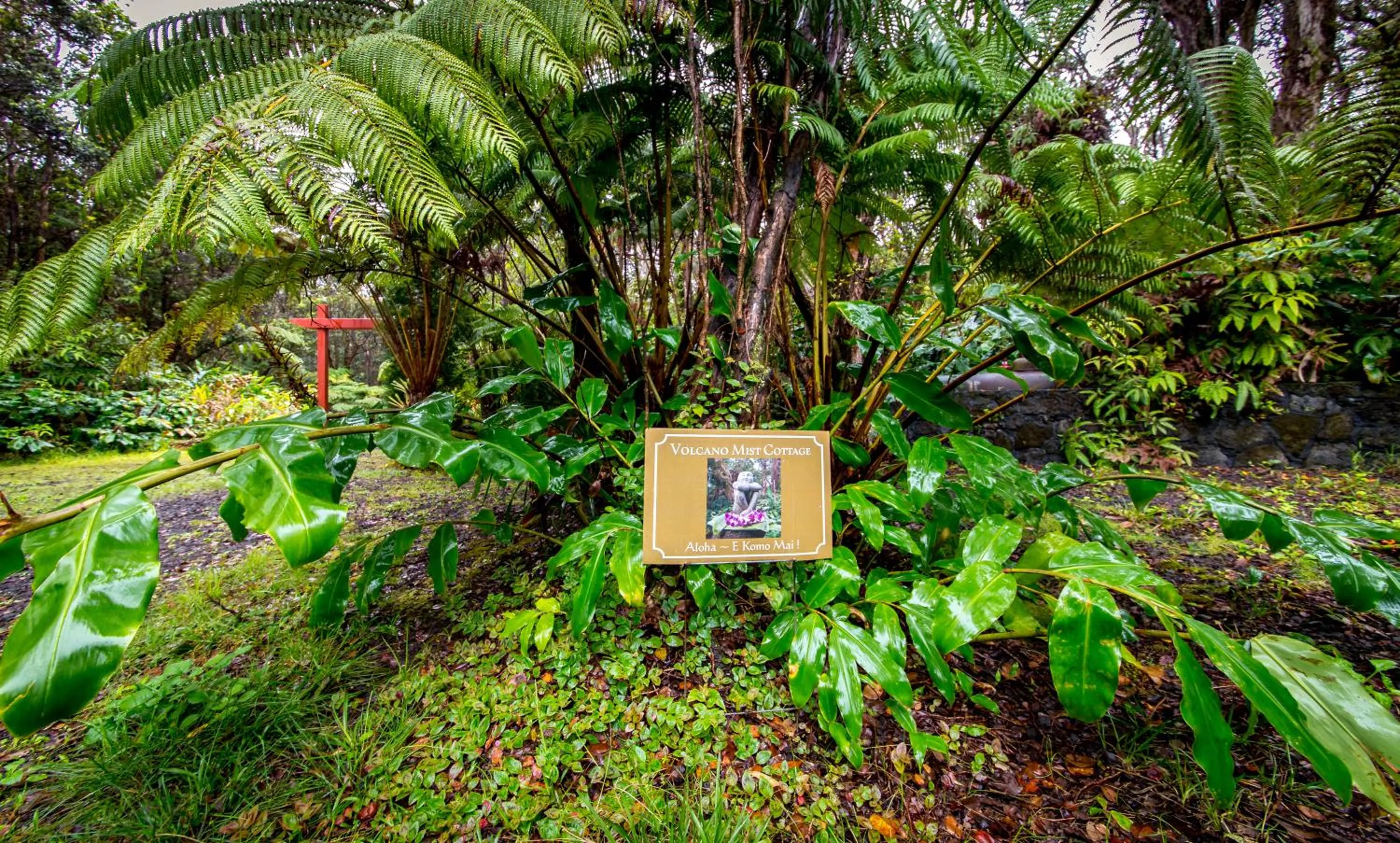 Facade/entrance in Volcano Mist Cottage