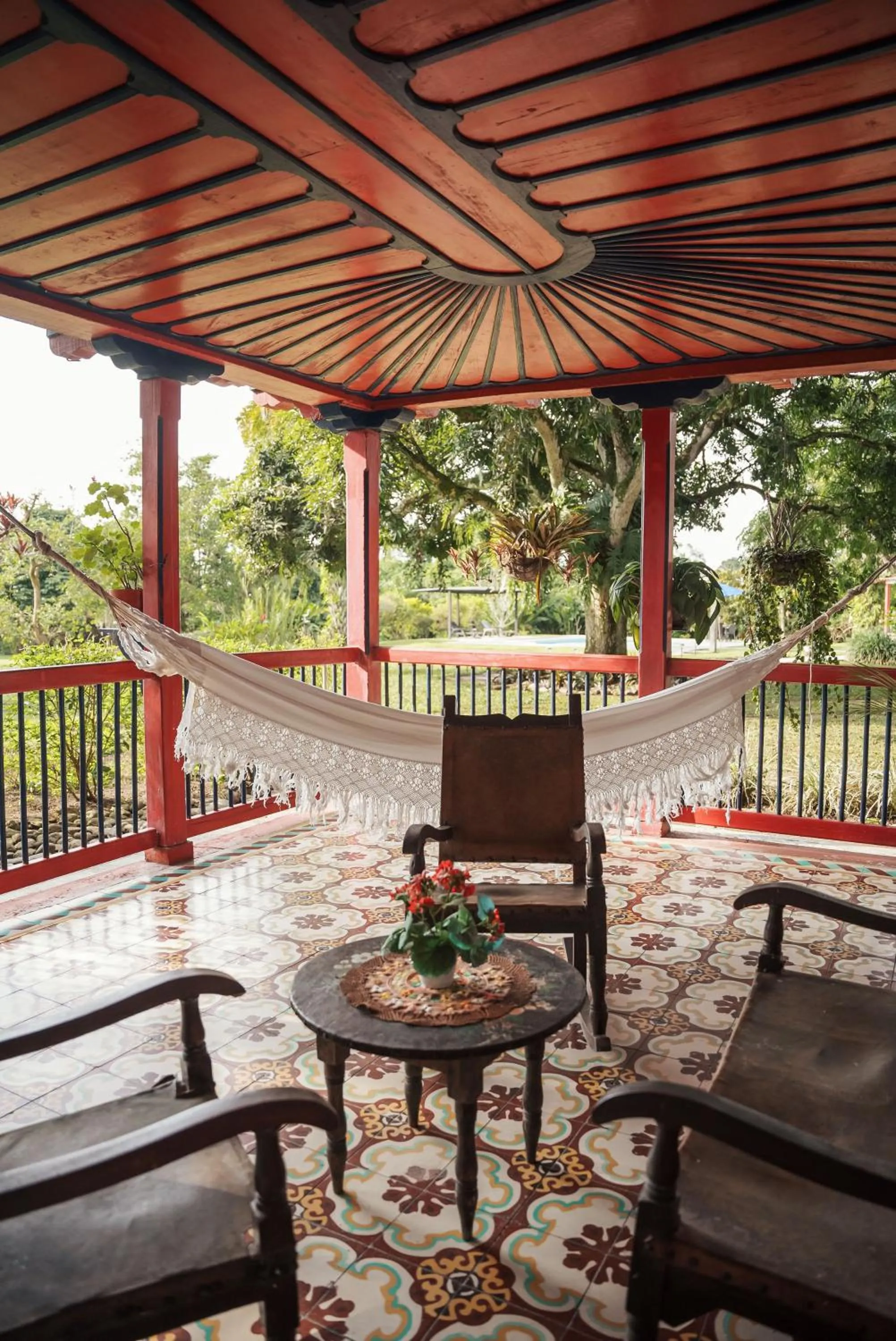 Garden view in Finca Hotel