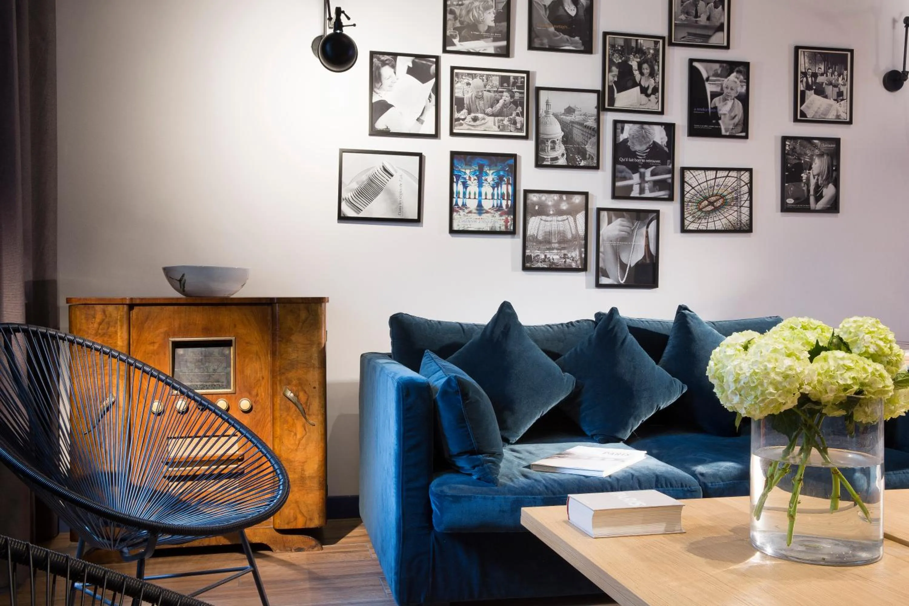 Seating area in Hotel Mademoiselle