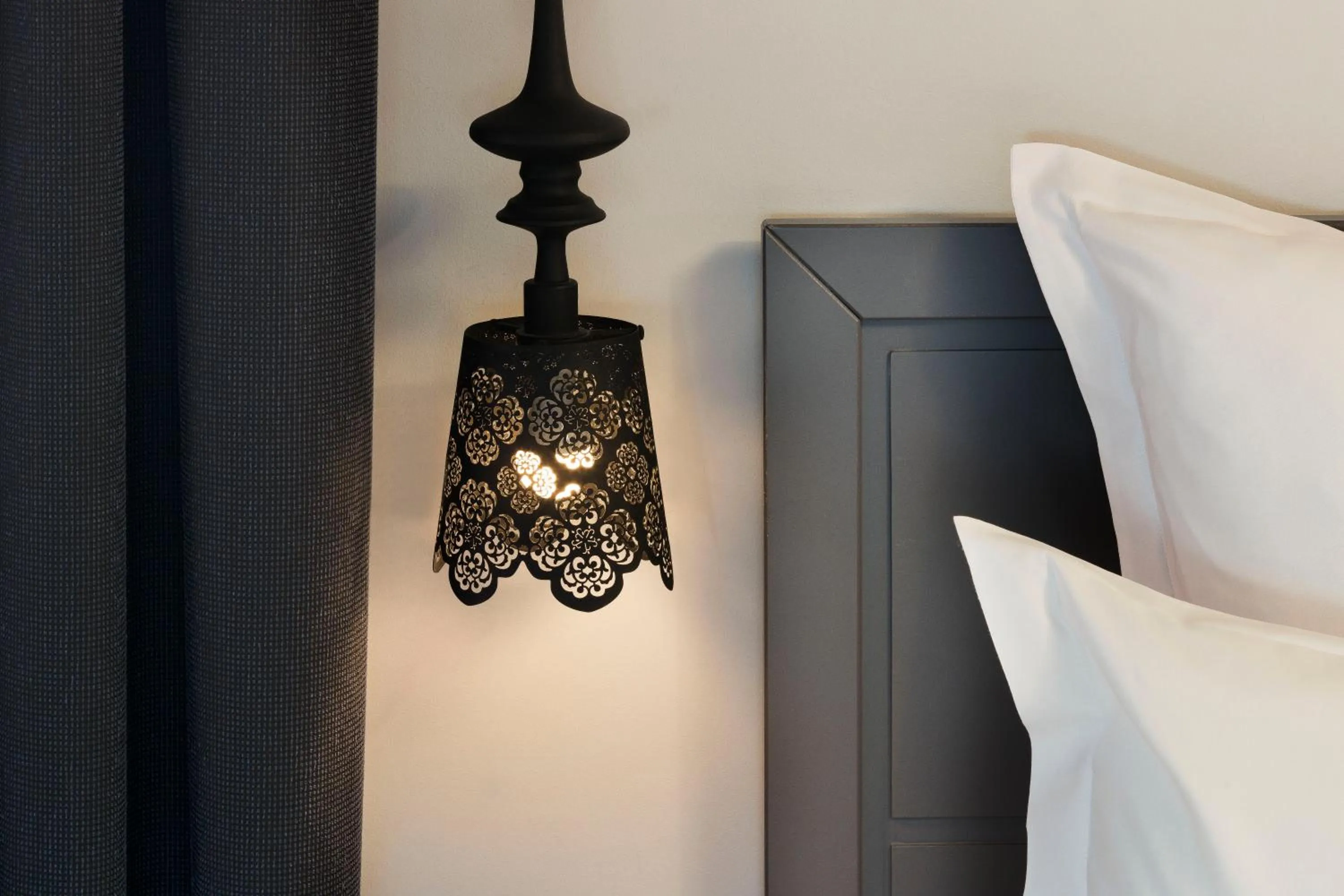 Decorative detail, Bed in Hotel Mademoiselle