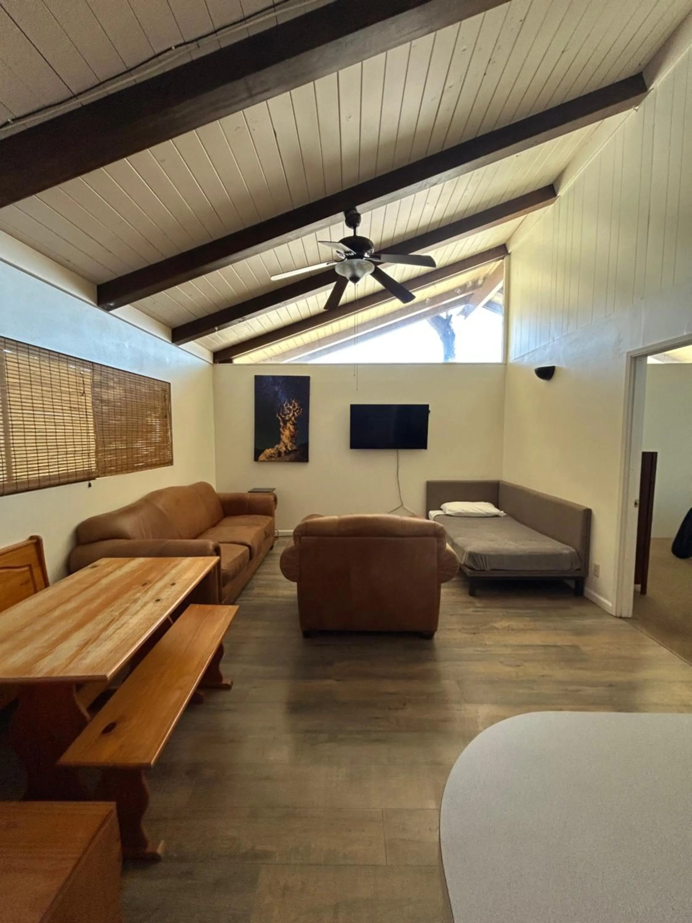 Bed in Bristlecone Motel