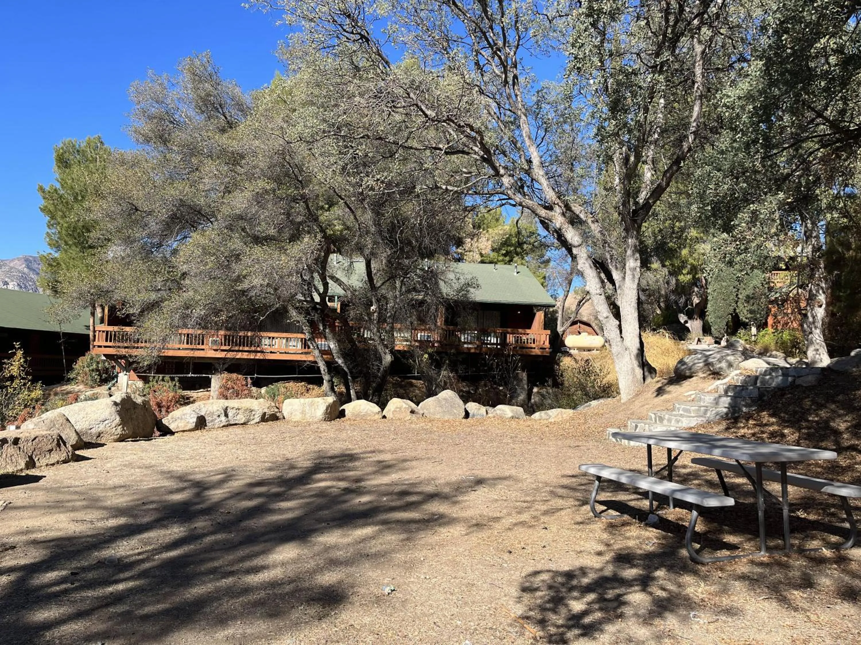 Seating area in Whispering Pines Lodge