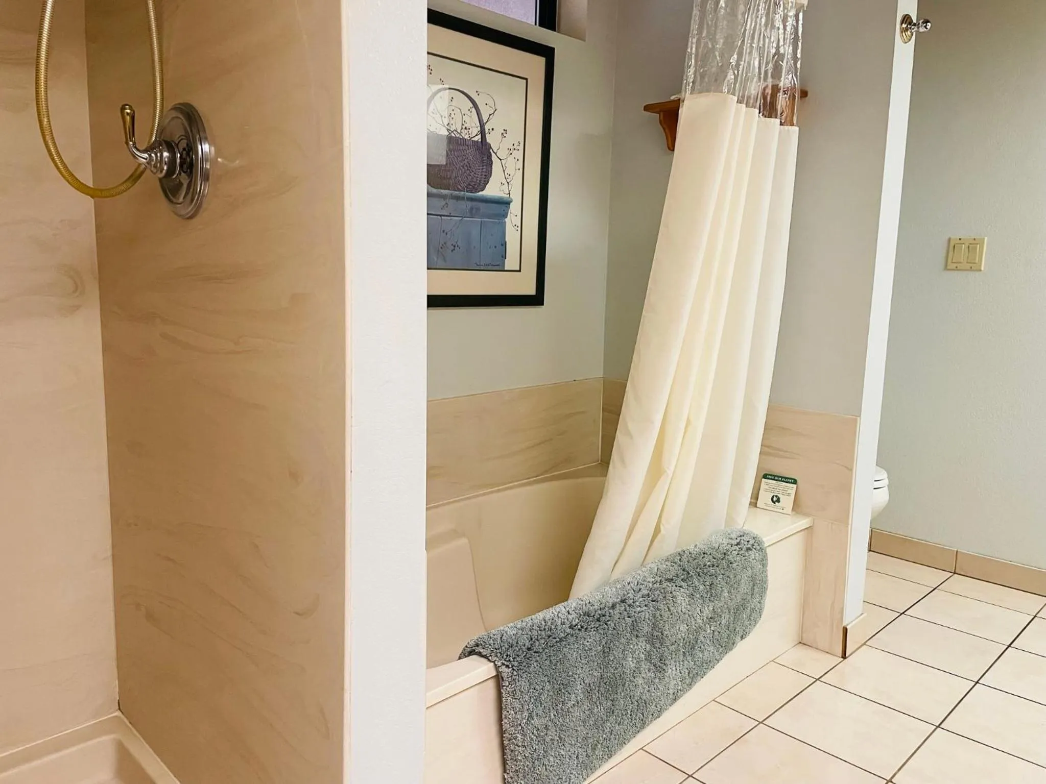 Bathroom in Whispering Pines Lodge