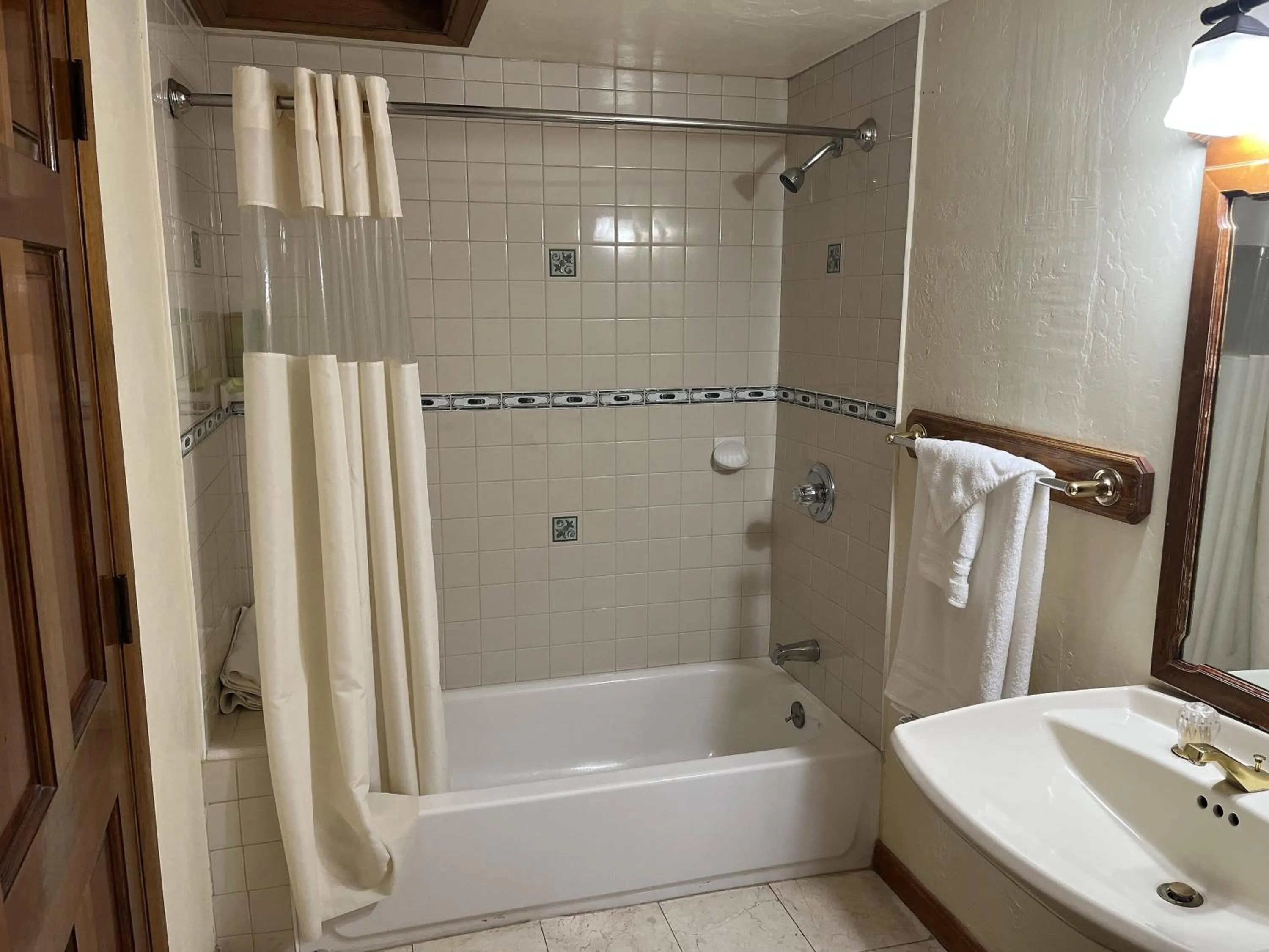 Bathroom in Whispering Pines Lodge